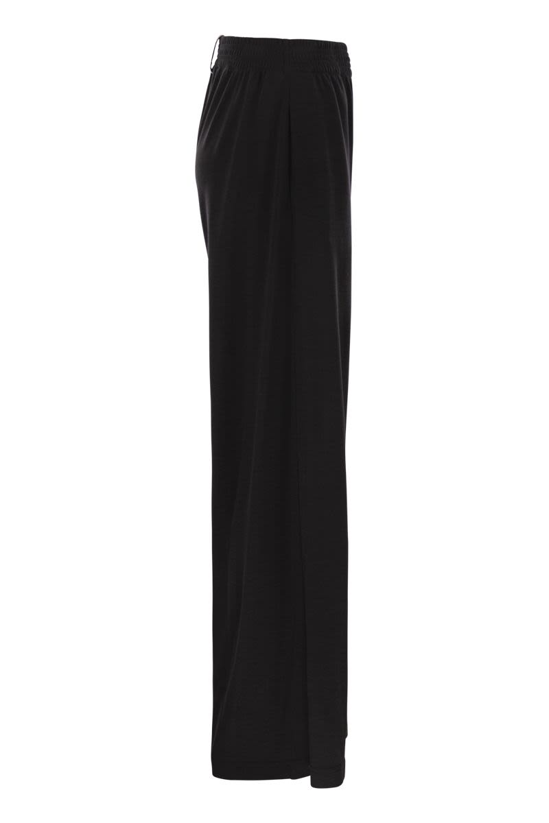 FABIANA FILIPPI Wide Trousers in Viscose and Wool Blend
