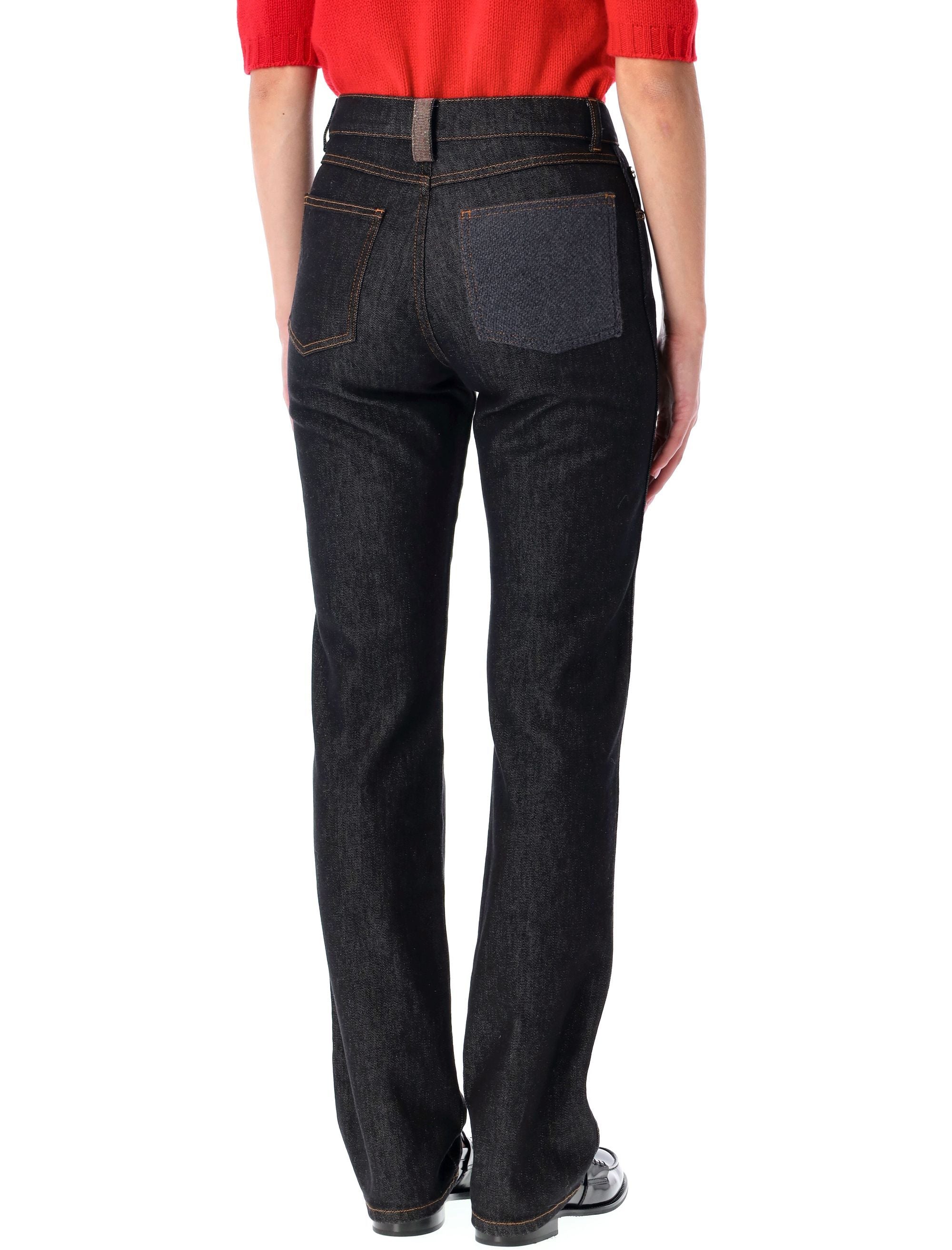 FABIANA FILIPPI Minimal High-Rise Straight Leg Jeans - Size 40