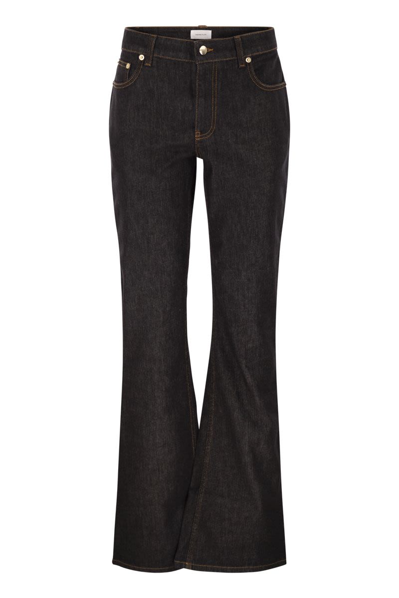 FABIANA FILIPPI Flare Fit 5-Pocket Denim Trousers