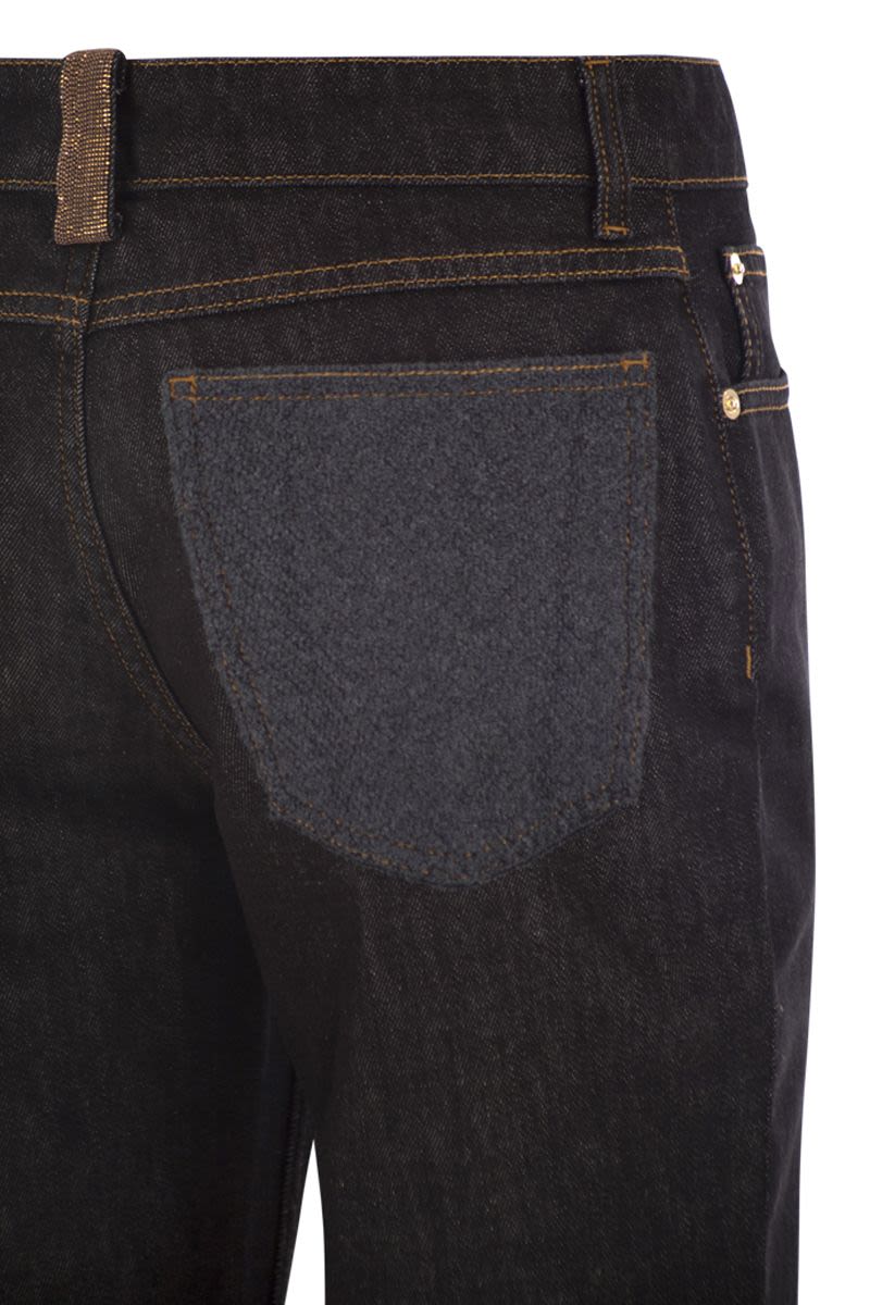 FABIANA FILIPPI Flare Fit 5-Pocket Denim Trousers