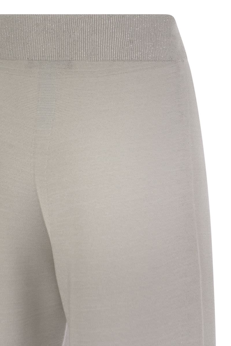 FABIANA FILIPPI Wide Trousers in Organic Cotton and Lurex