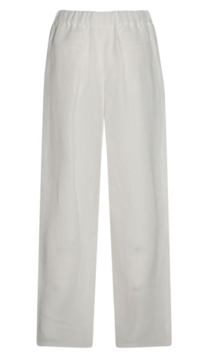 FABIANA FILIPPI Viscose-Linen Blend Trousers with Elasticated Waistband - SS25
