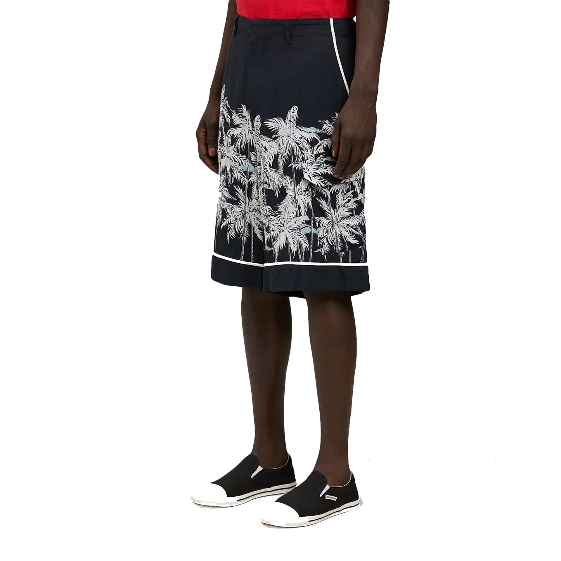 PALM ANGELS Silk Palm Print Shirt for Men