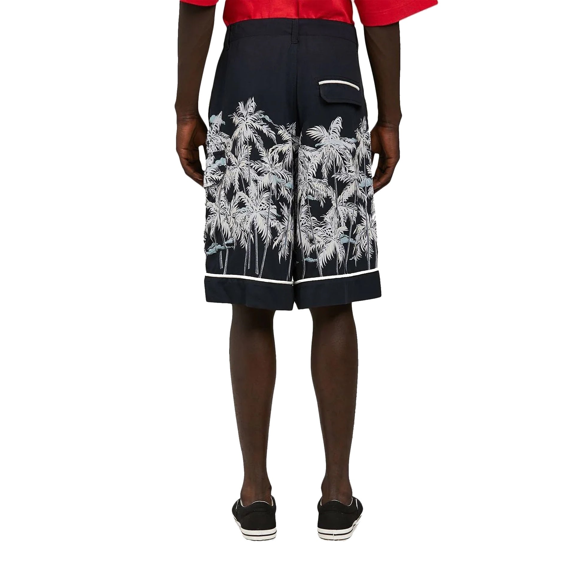 PALM ANGELS Silk Palm Print Shirt for Men