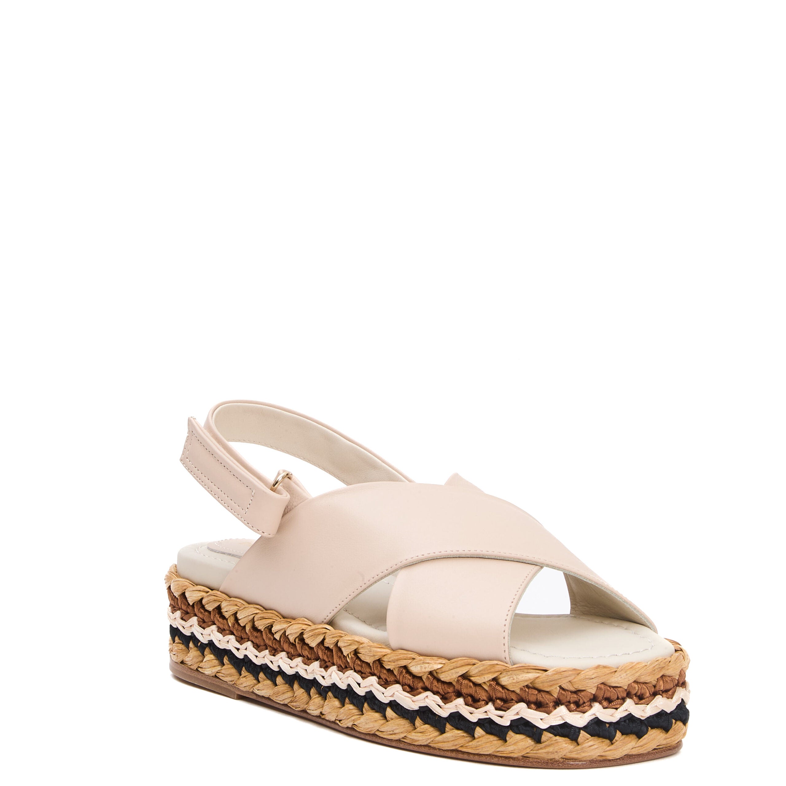 PALOMA BARCELÓ Woven Rope Platform Sandal