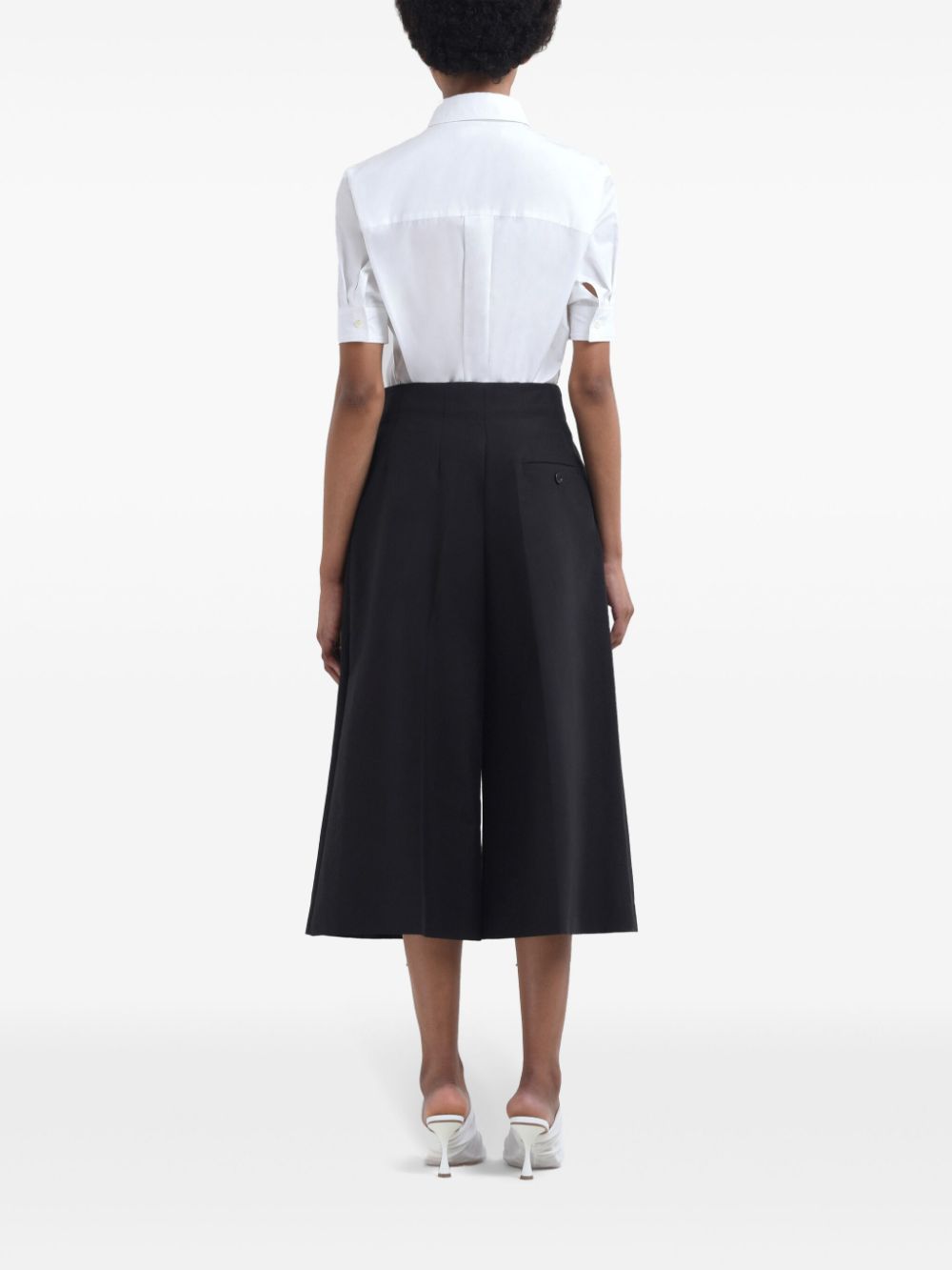 MARNI Wide Bermuda Shorts with Iconic Logo
