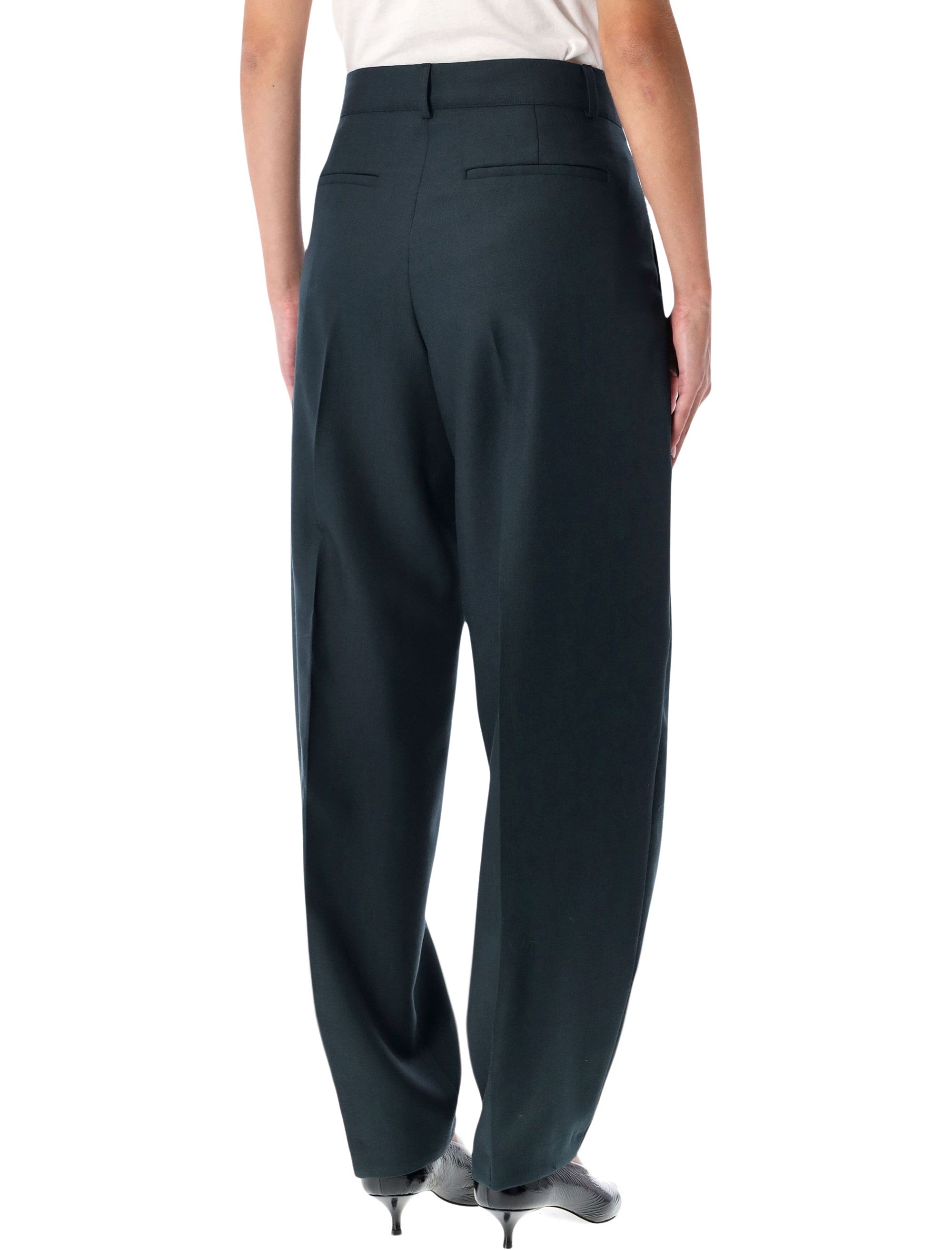 SOEUR Tailored Virgin Wool Trousers - Size 36