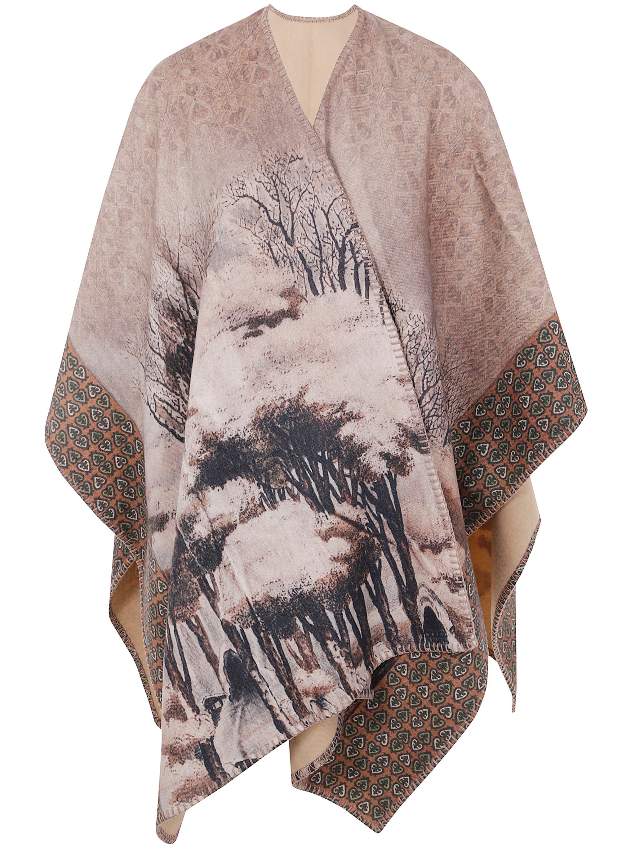 PIERRE LOUIS MASCIA Womens Multi-Function Poncho Cape