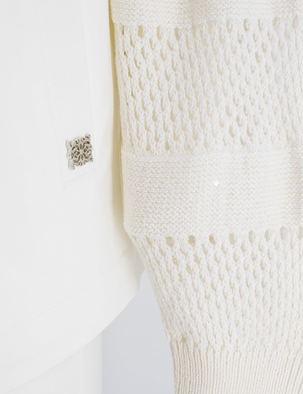 PANICALE Hooded Sweatshirt with Knit Sleeves