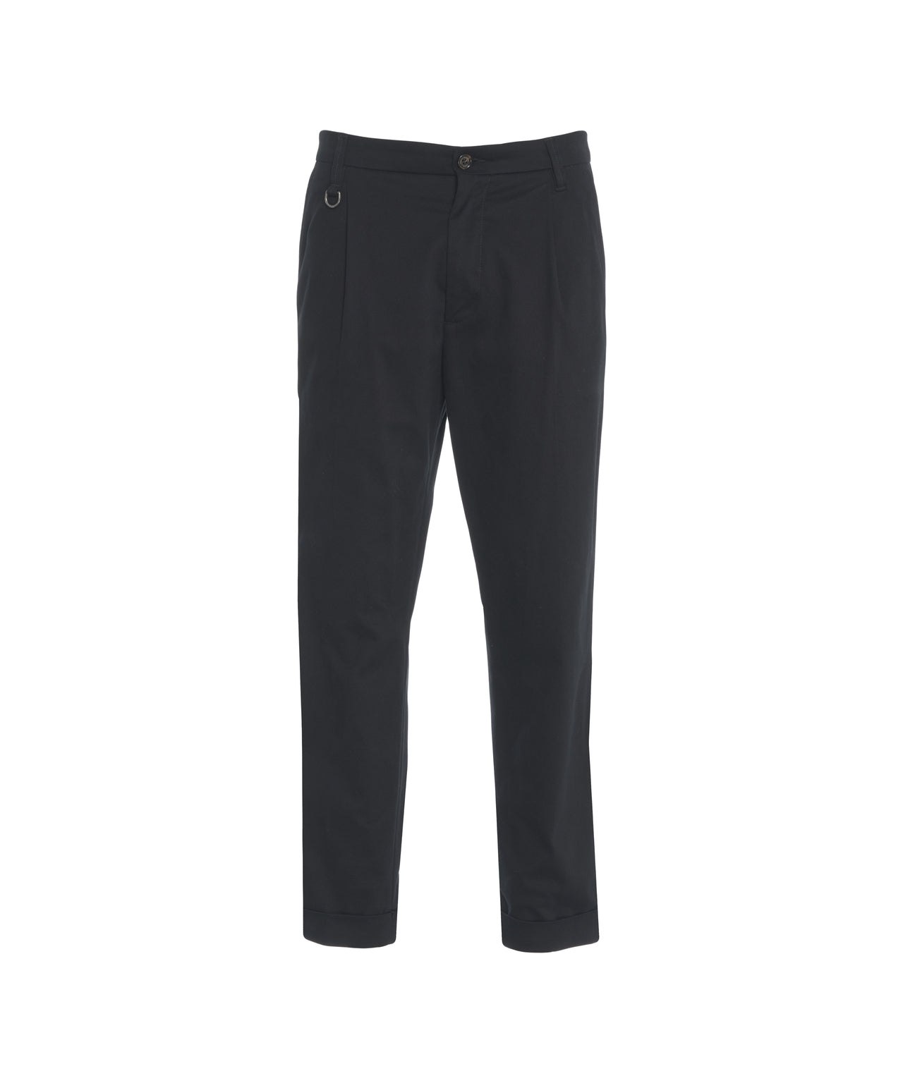 PAOLO PECORA Tailored Chino Trousers with Pleats