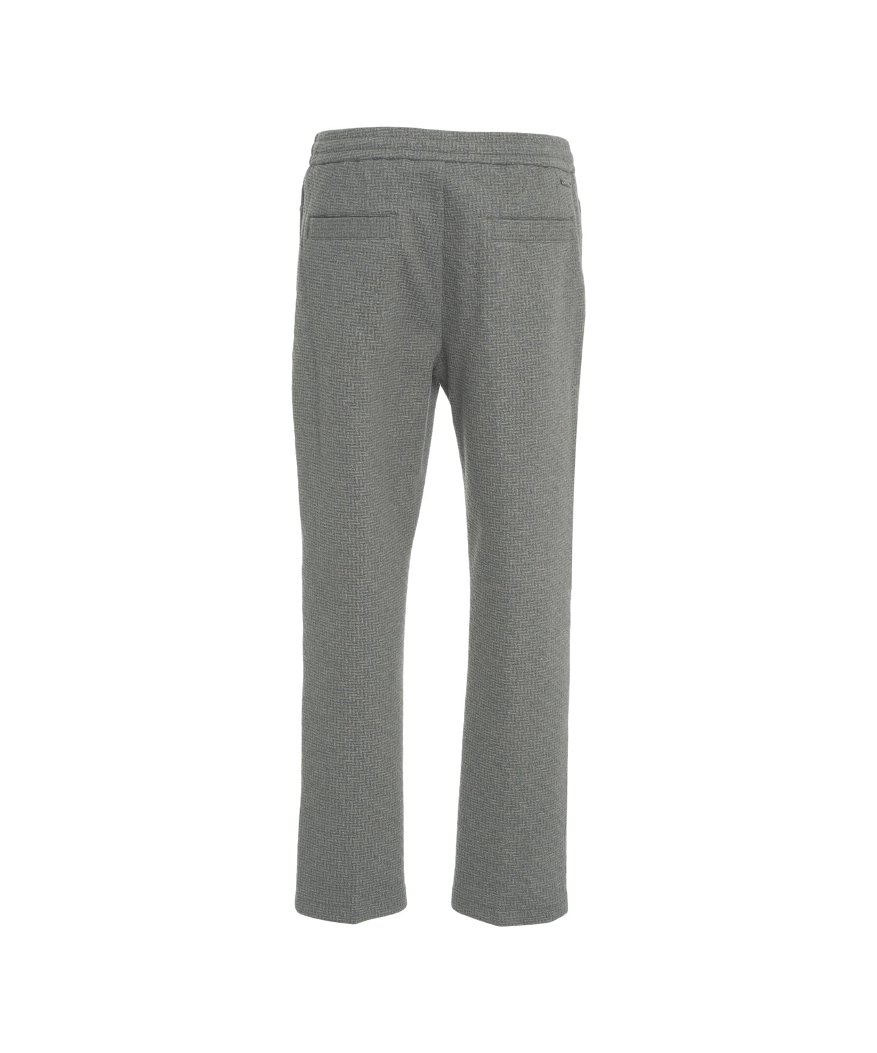 PAOLO PECORA Men's Relaxed Fit Trousers with Permanent Creases