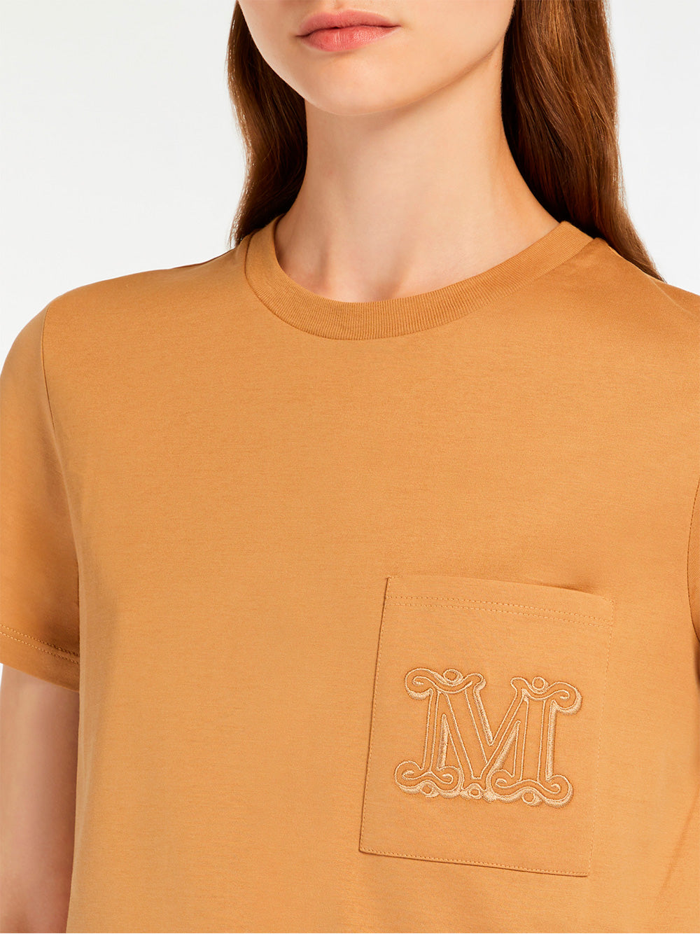MAX MARA Monogram Cotton T-Shirt - Women's - FW25