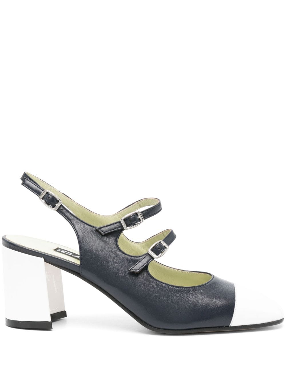 CAREL PARIS Stylish Leather Slingback Pumps