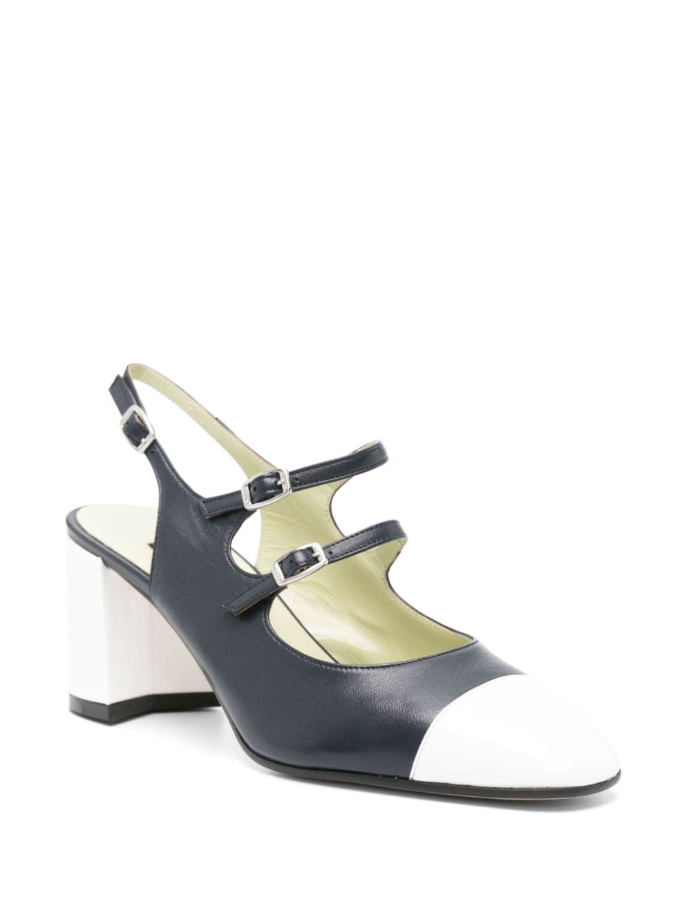 CAREL PARIS Stylish Leather Slingback Pumps