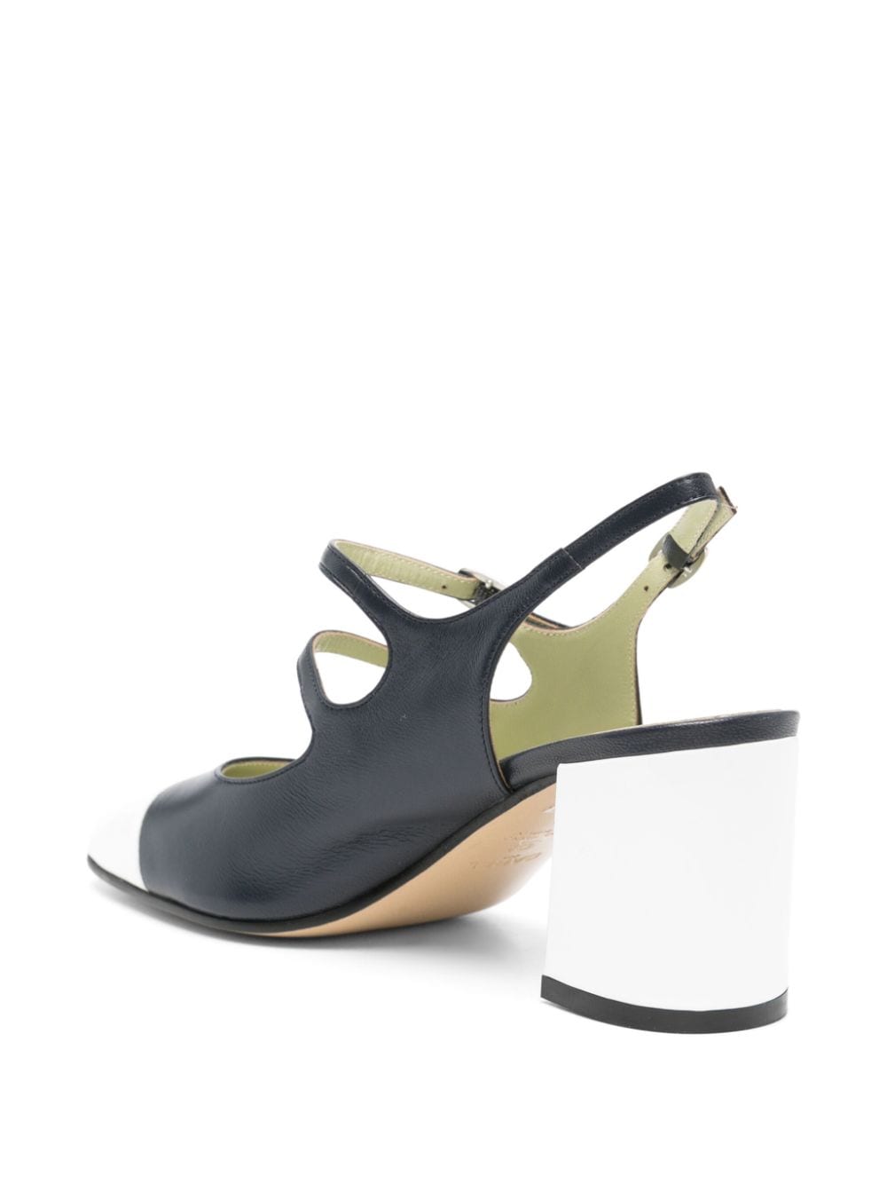 CAREL PARIS Stylish Leather Slingback Pumps