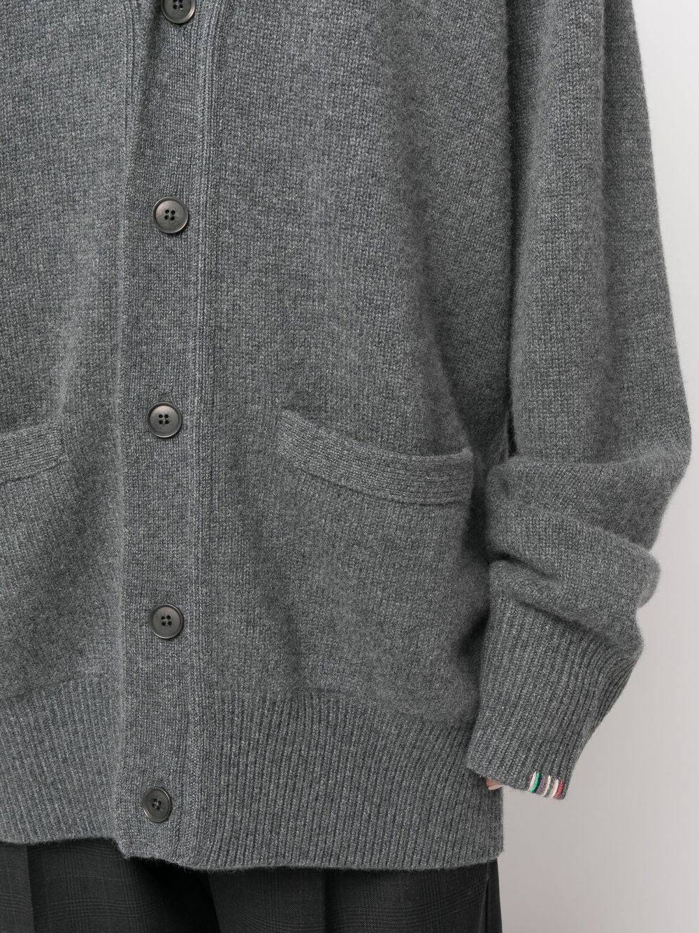 EXTREME CASHMERE Cashmere Cardigan with V-Neck and Front Pockets
