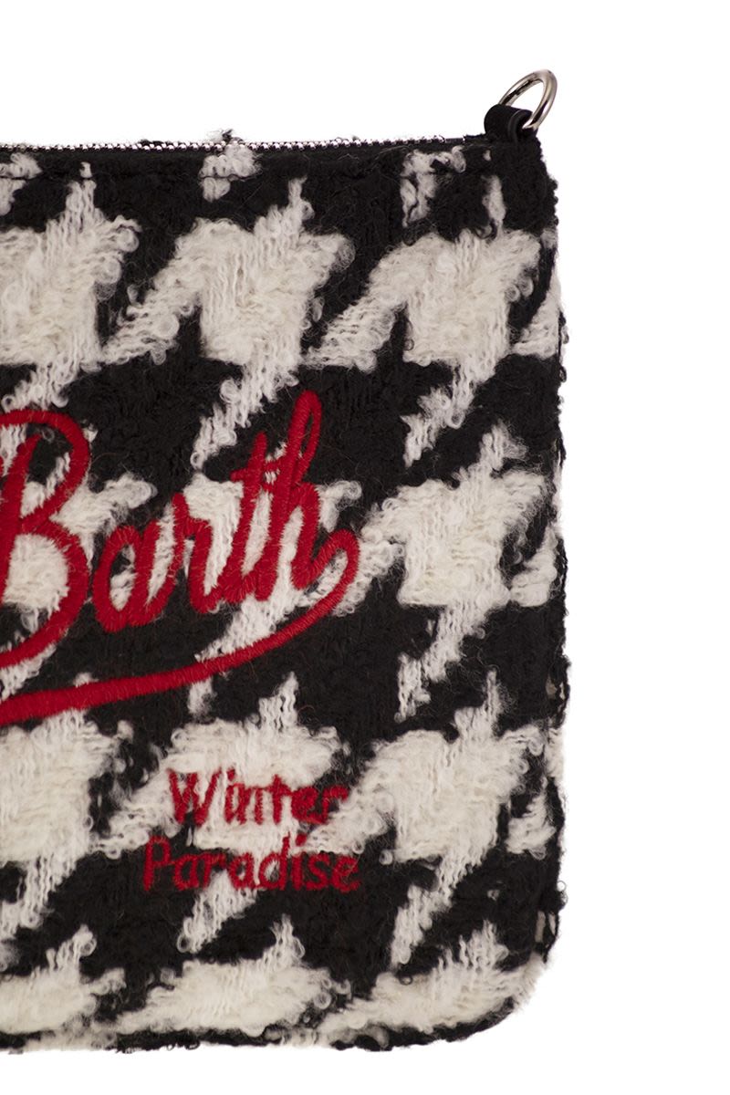 MC2 SAINT BARTH Mini Tweed Clutch Handbag with Shoulder Strap - FW24