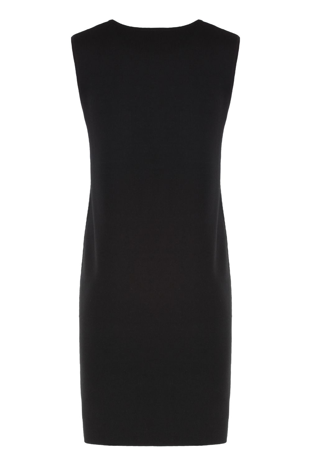 MAX MARA STUDIO Knit Dress with Front Pockets and Slit Hem