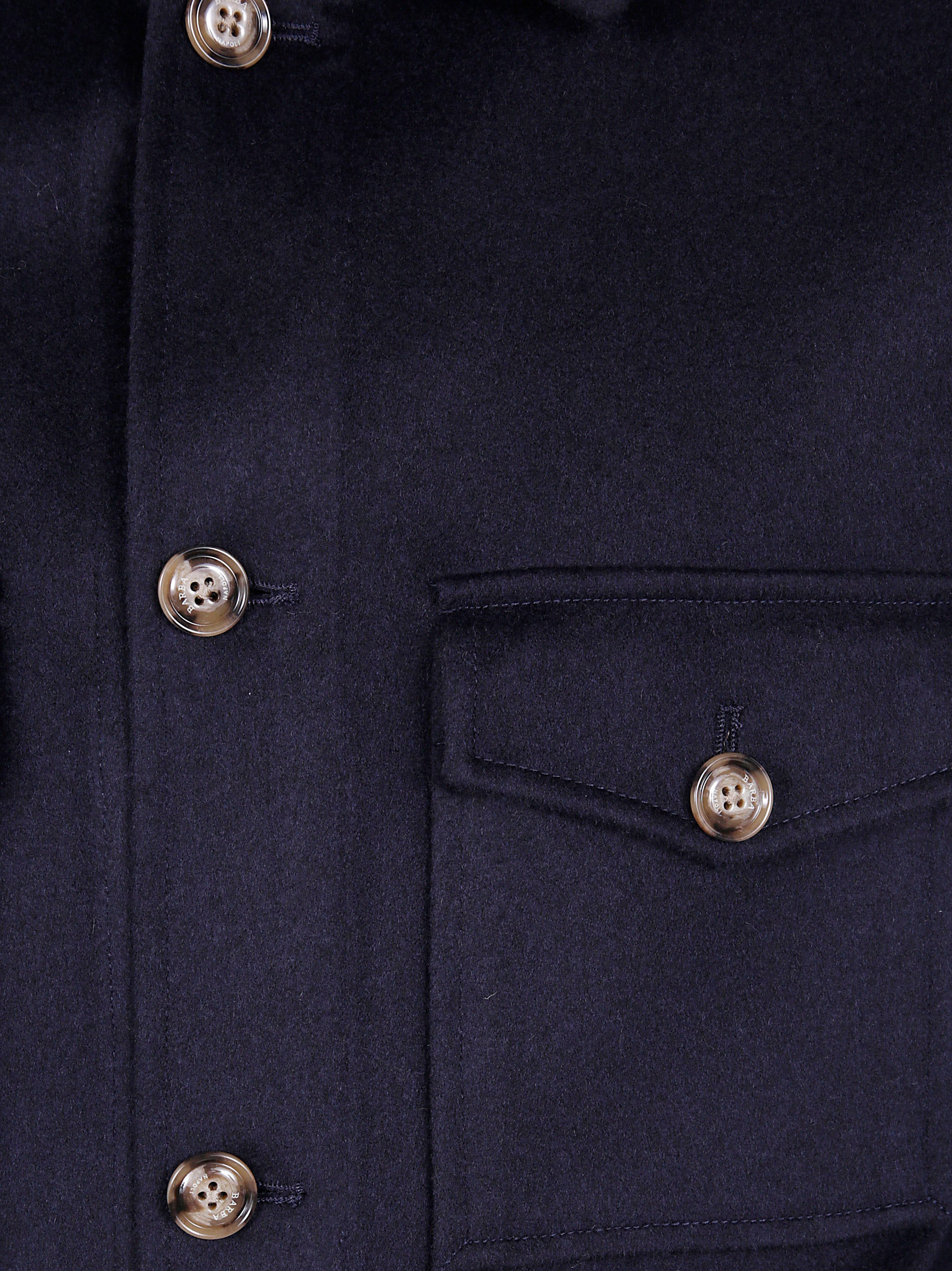 BARBA Napoli Men's Wool Shirt Jacket