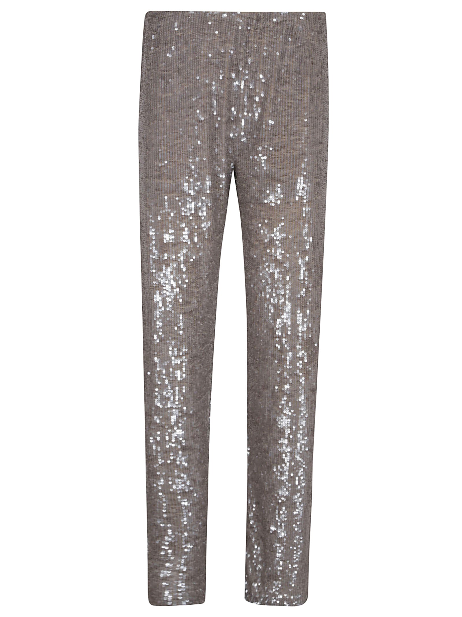 PAROSH Shimmering Sequined Trousers for Women
