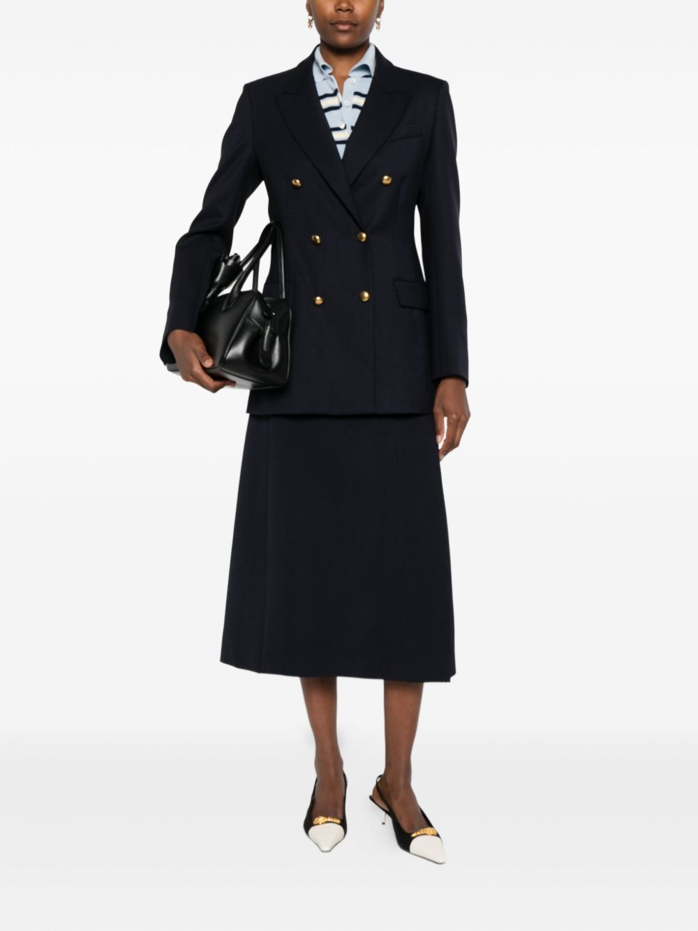 PAROSH Double-Breasted Blazer for Women - Fall Winter 2025