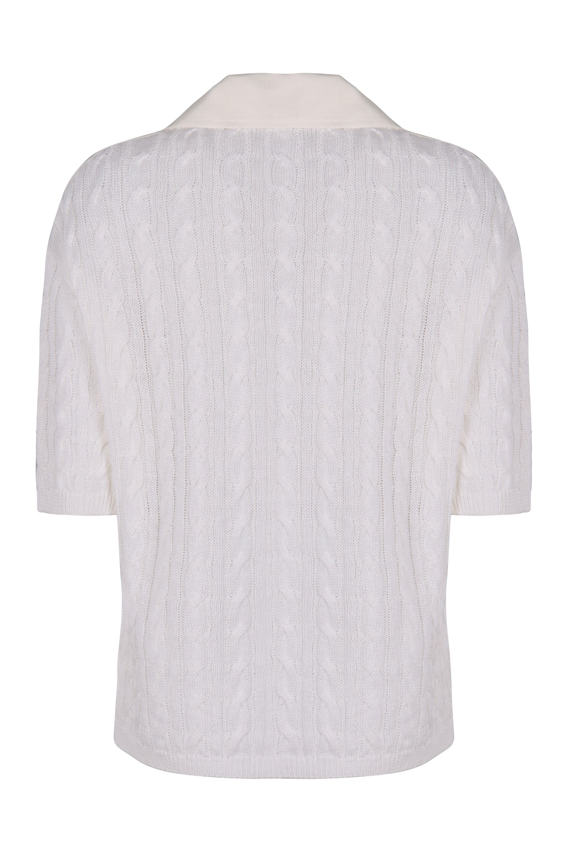 MAX MARA Linen Polo Shirt with Front Pocket for Women