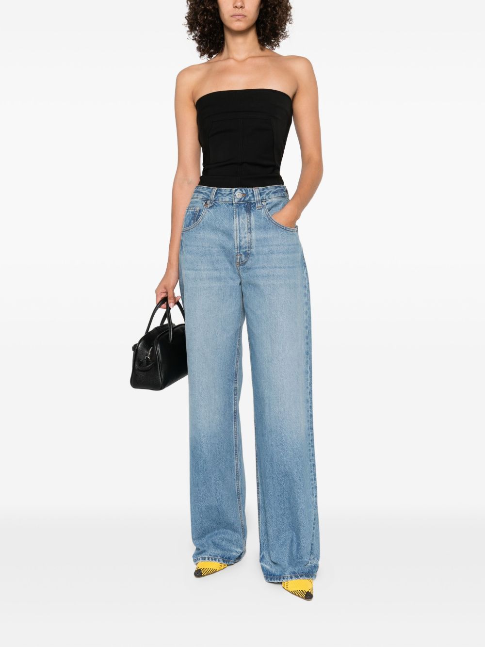 JACQUEMUS Wide Leg Denim Pants