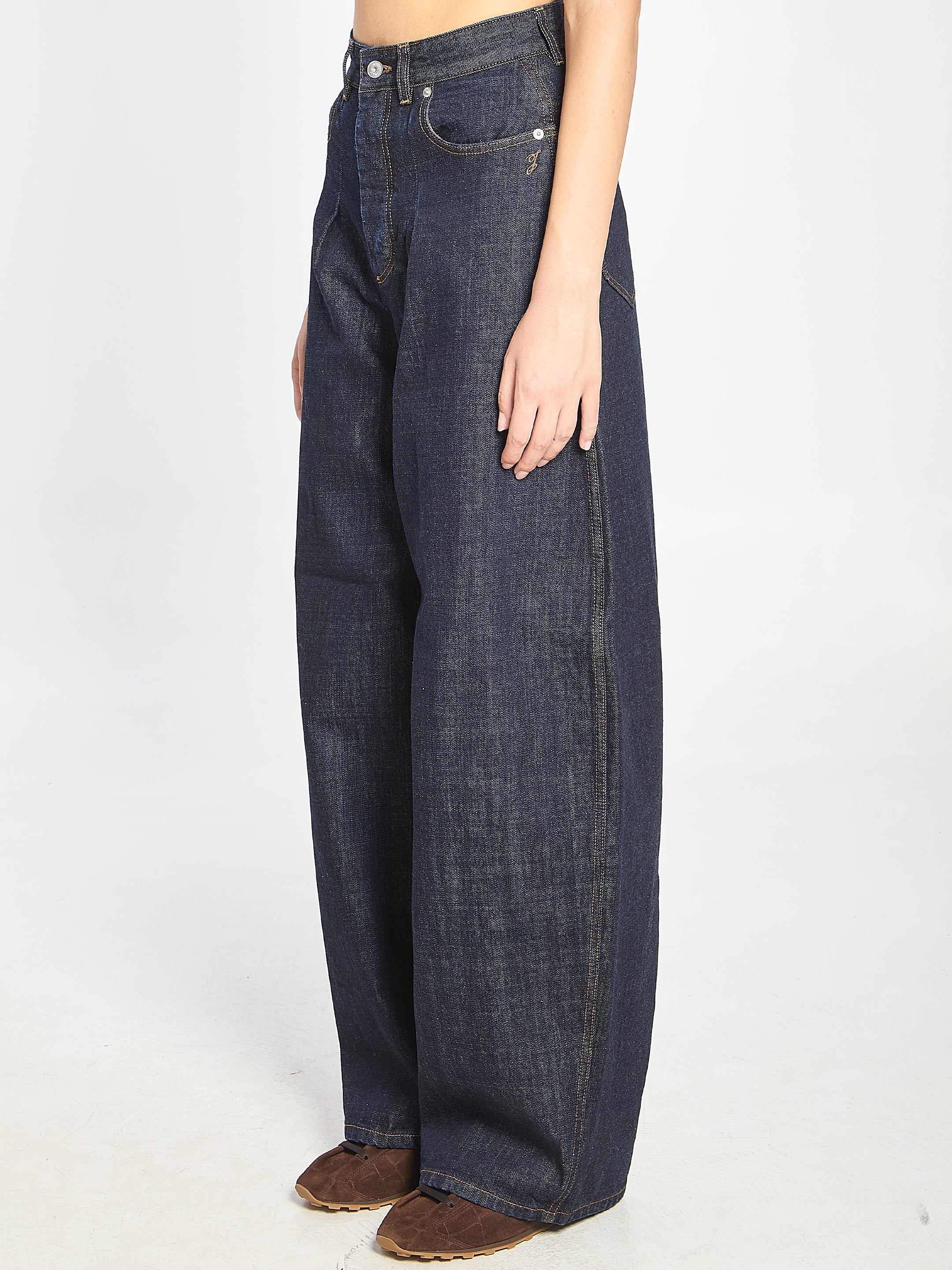JACQUEMUS High Waist Oval Denim Pants - Size 25