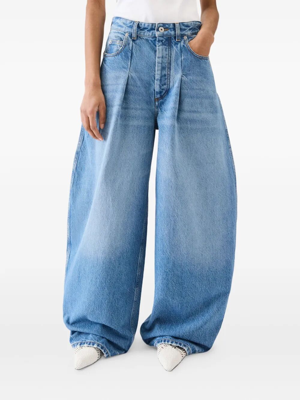 JACQUEMUS Balloon Fit Denim Pants - Size 26