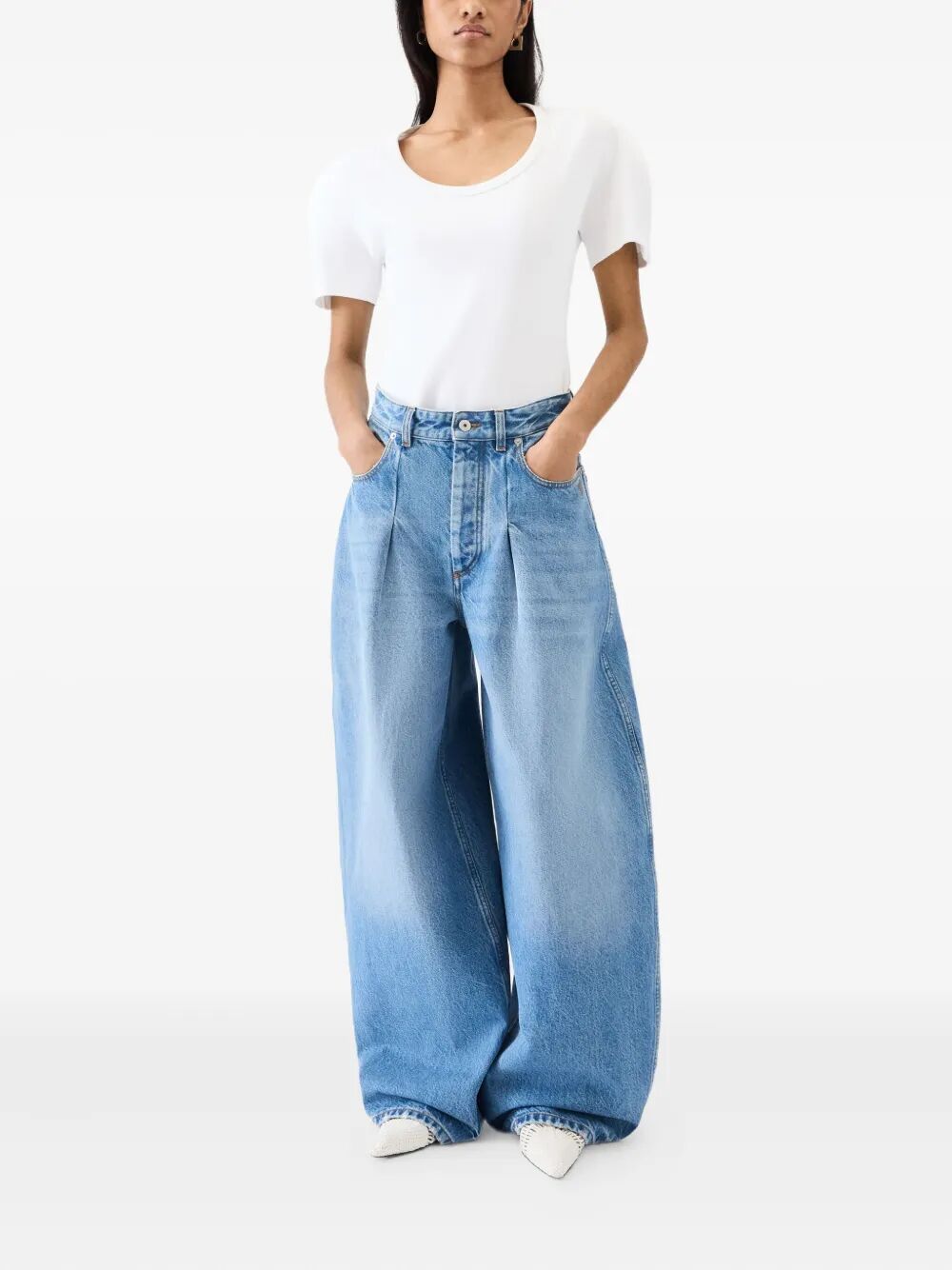 JACQUEMUS Balloon Fit Denim Pants - Size 26