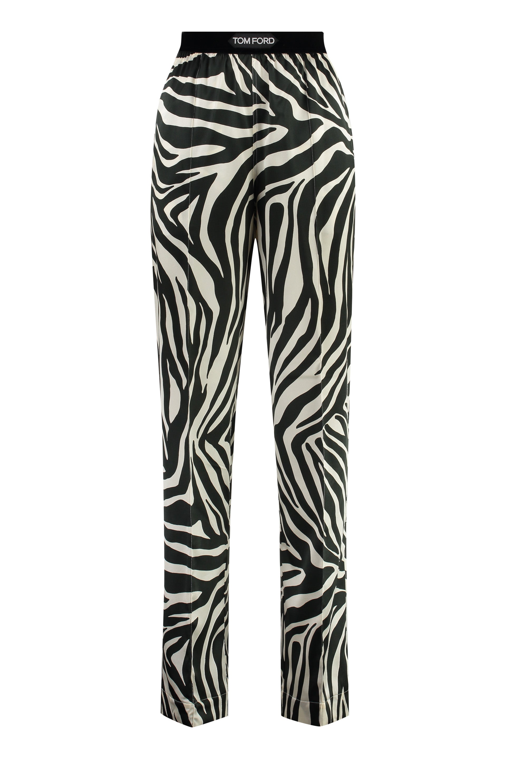 TOM FORD Zebra Print Silk Pants for Women