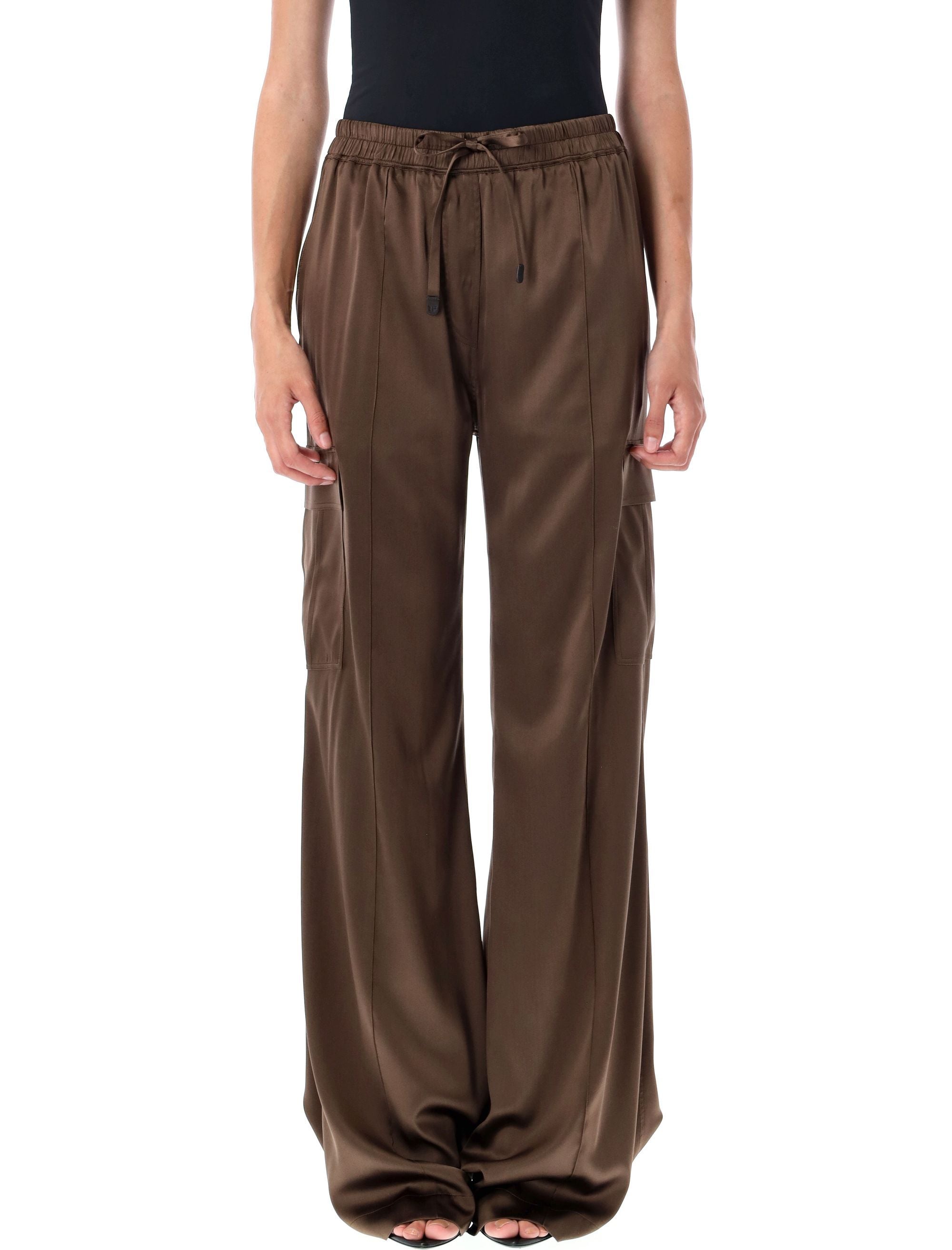 TOM FORD Stretch Silk Satin Cargo PJ Pants - Size 38