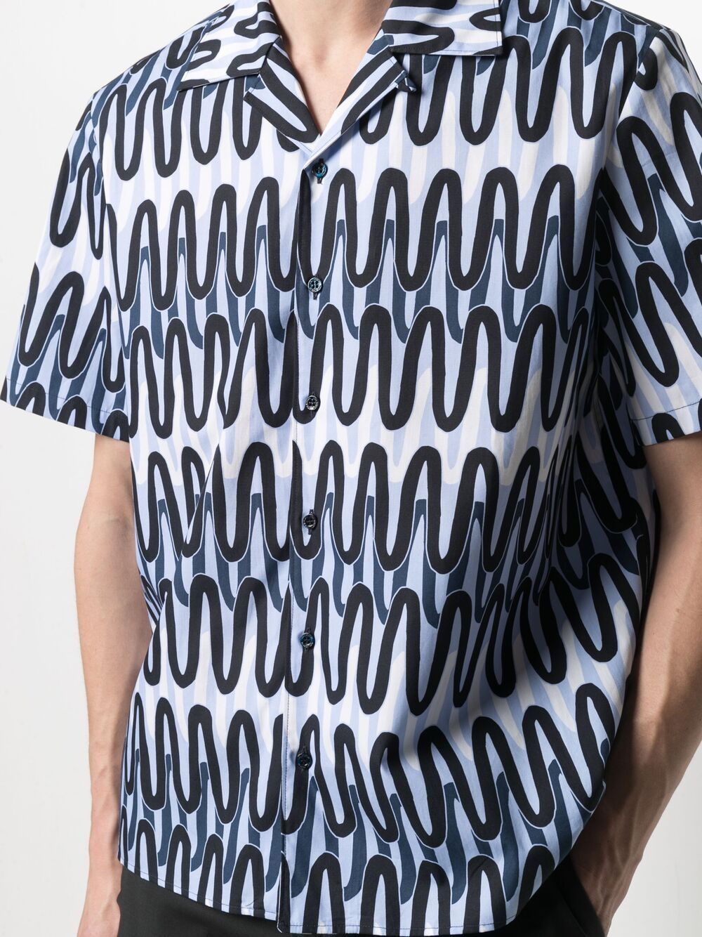 NEIL BARRETT Soft Fabric Mini Shirt for Men