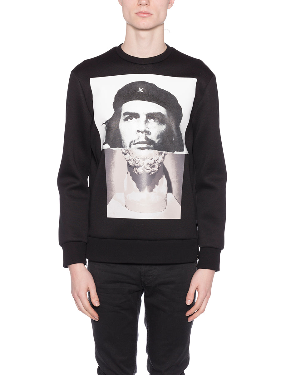 NEIL BARRETT Neoprene Mini Sweatshirt with Print - Size M