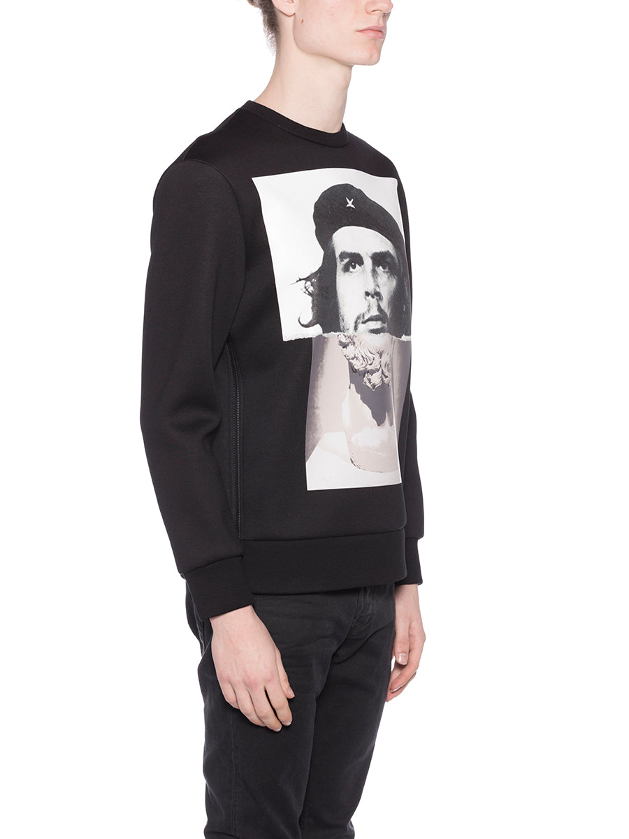 NEIL BARRETT Neoprene Mini Sweatshirt with Print - Size M