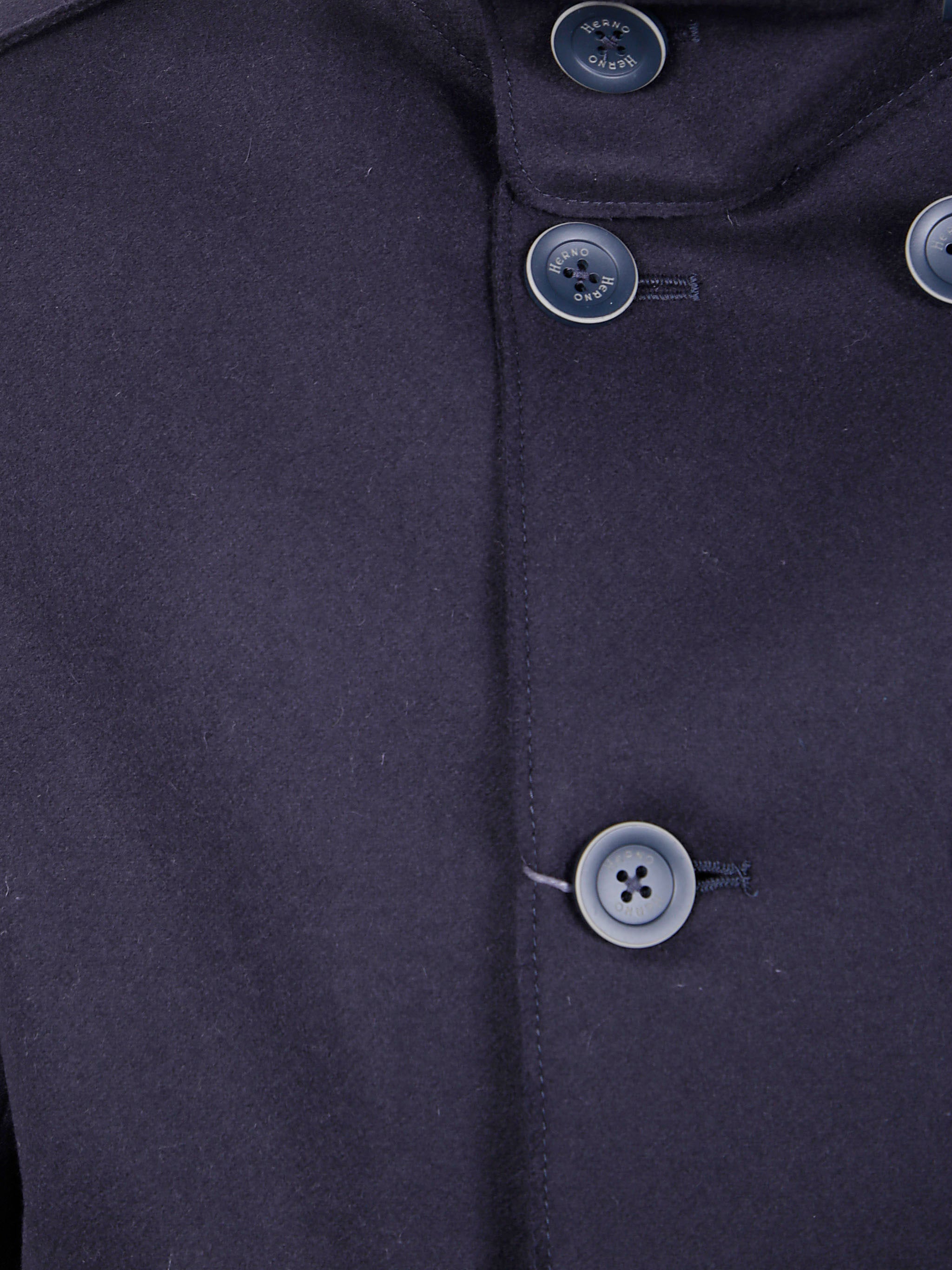 HERNO Men's Military Short Peacoat Jacket