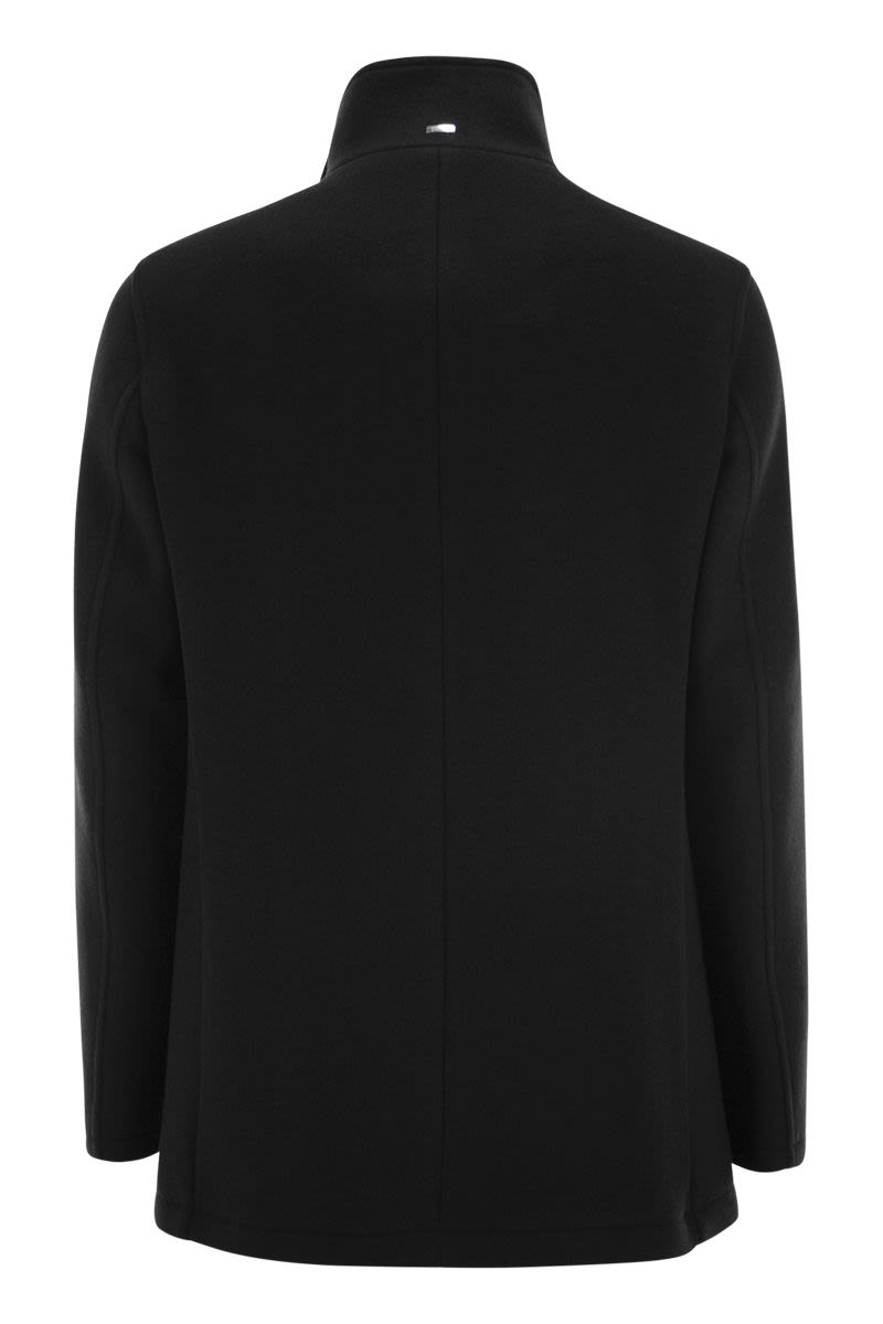 HERNO Men's Virgin Wool Peacoat Jacket