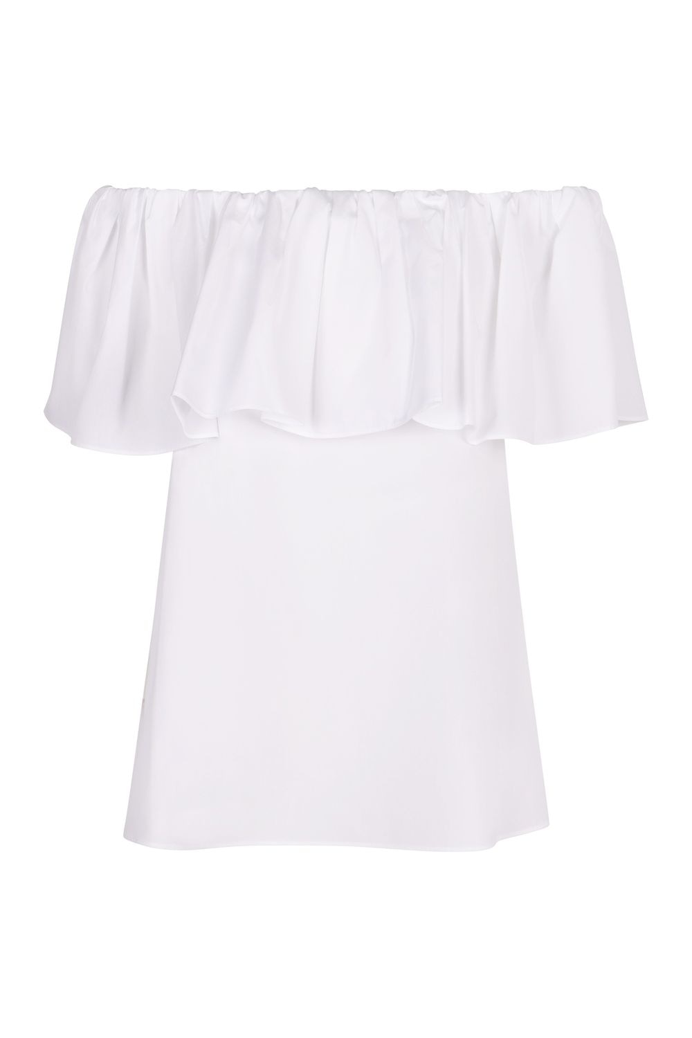 MAX MARA STUDIO Peccati Ruffle Cotton Top