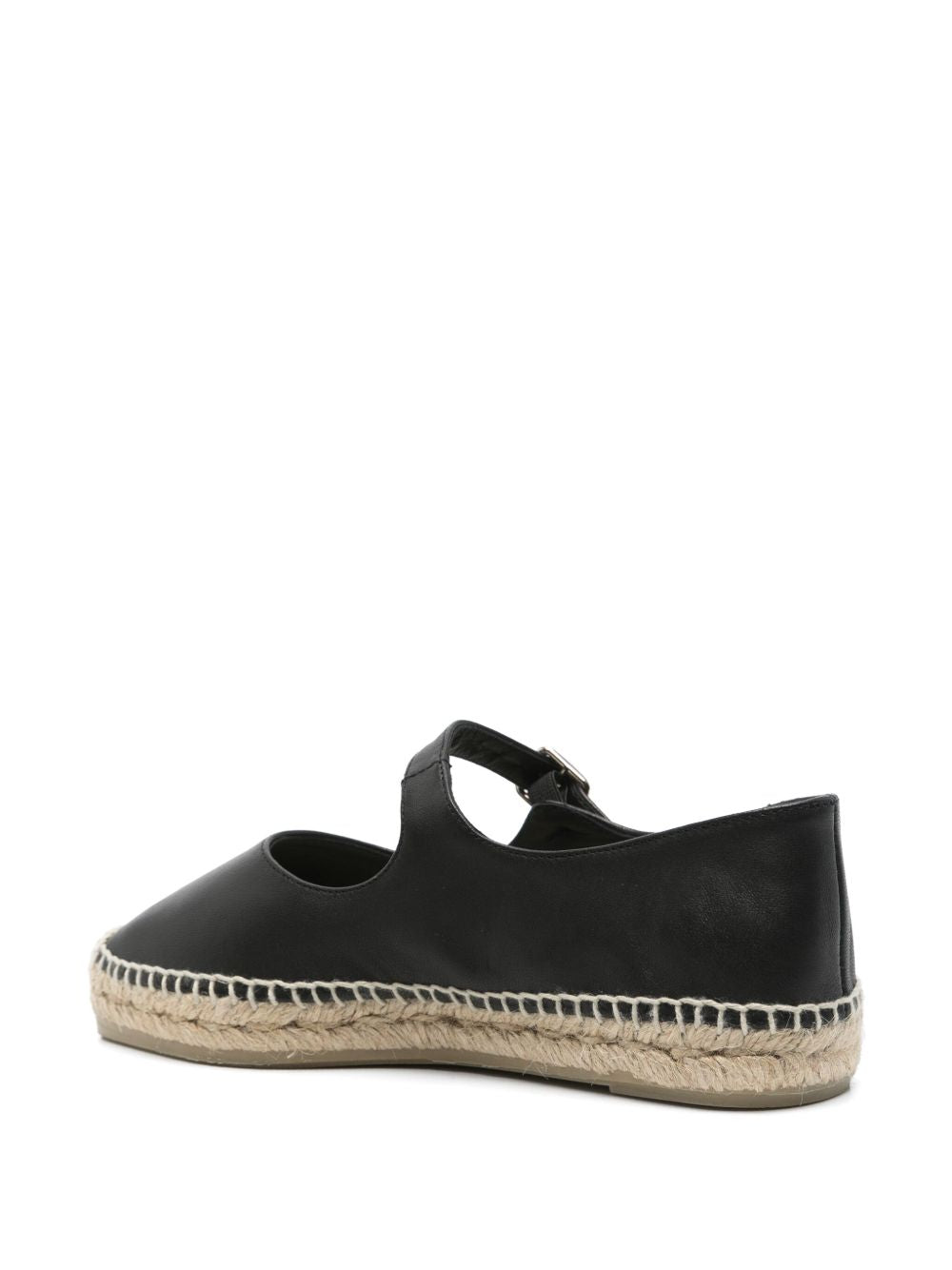 CASTAÑER Classic Leather Espadrilles with Buckle Fastening