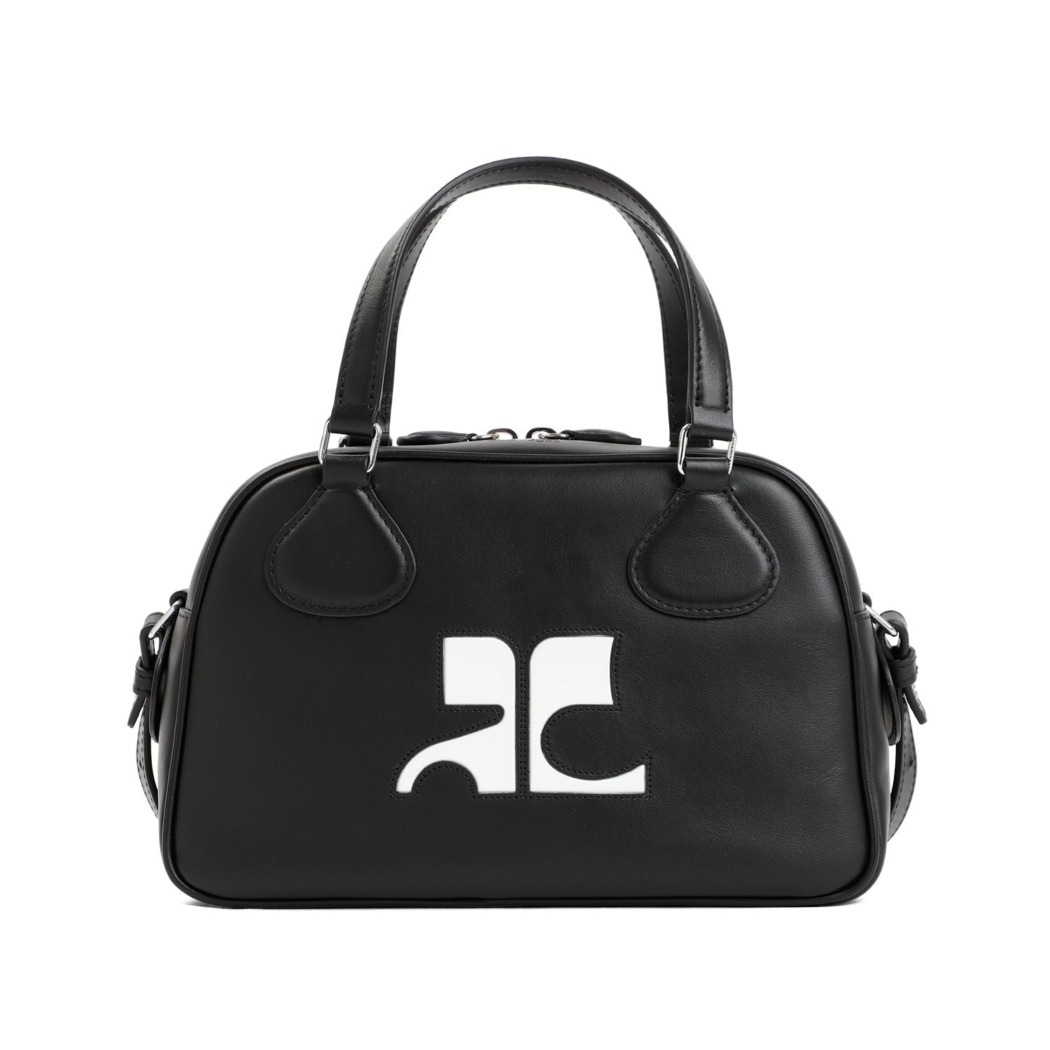 COURREGÈS Reedition Leather Bowling Handbag - Mini Style
