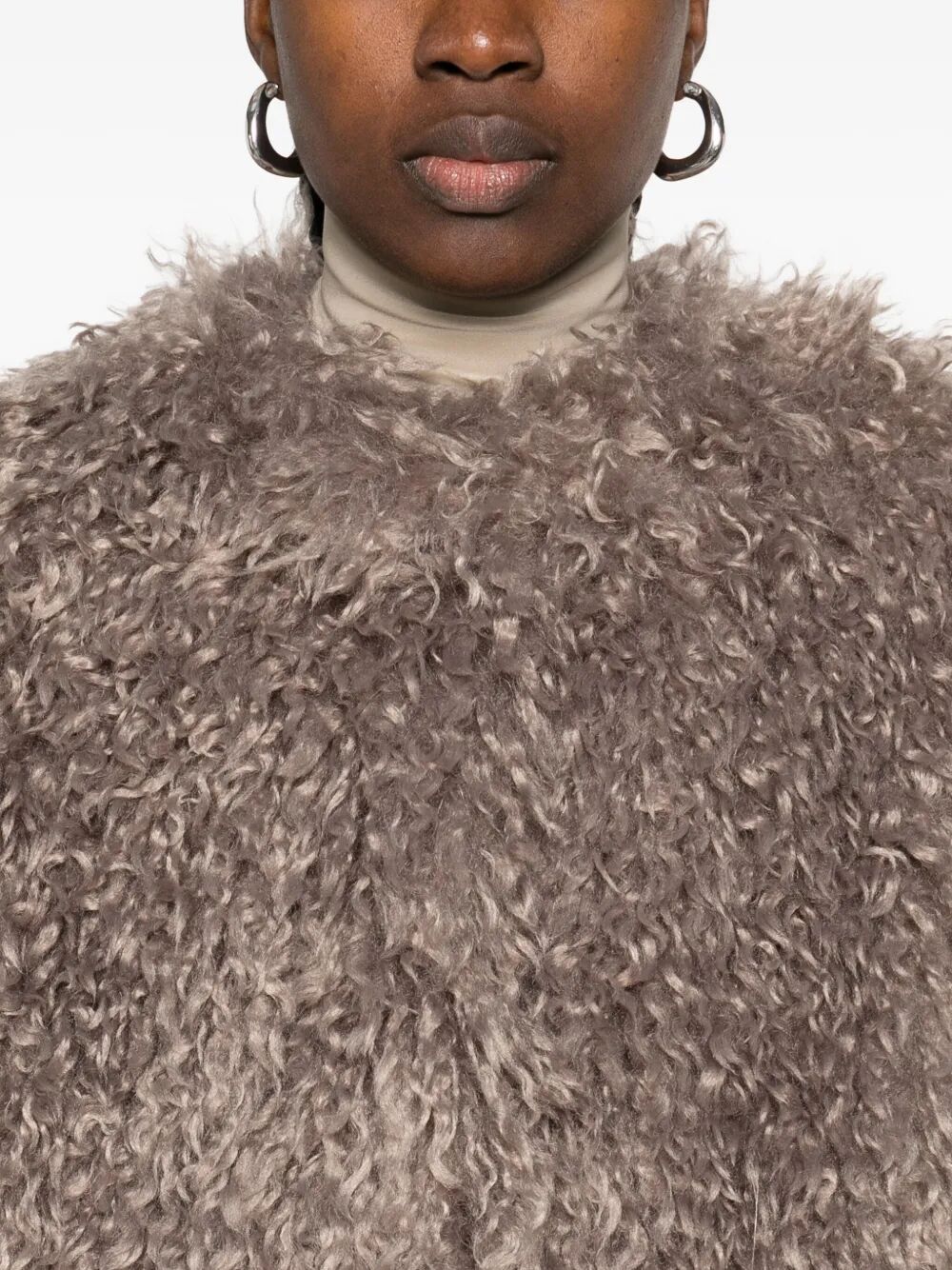 TAGLIATORE Womens Teddy Cropped Jacket