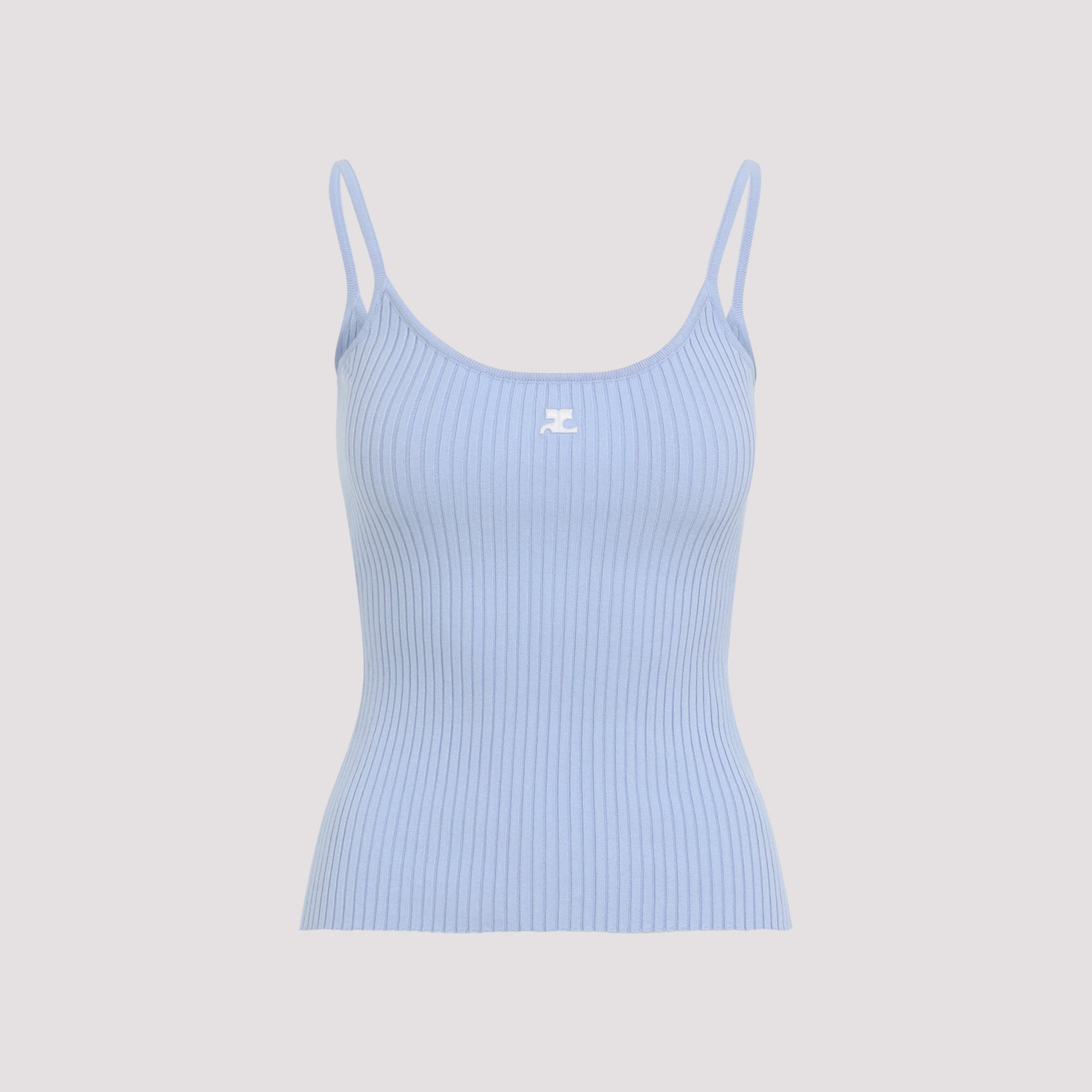 COURREGÈS Rib Knit Tank Top