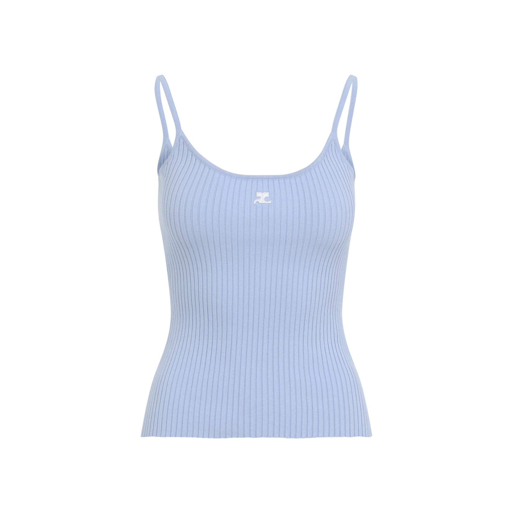 COURREGÈS Rib Knit Tank Top