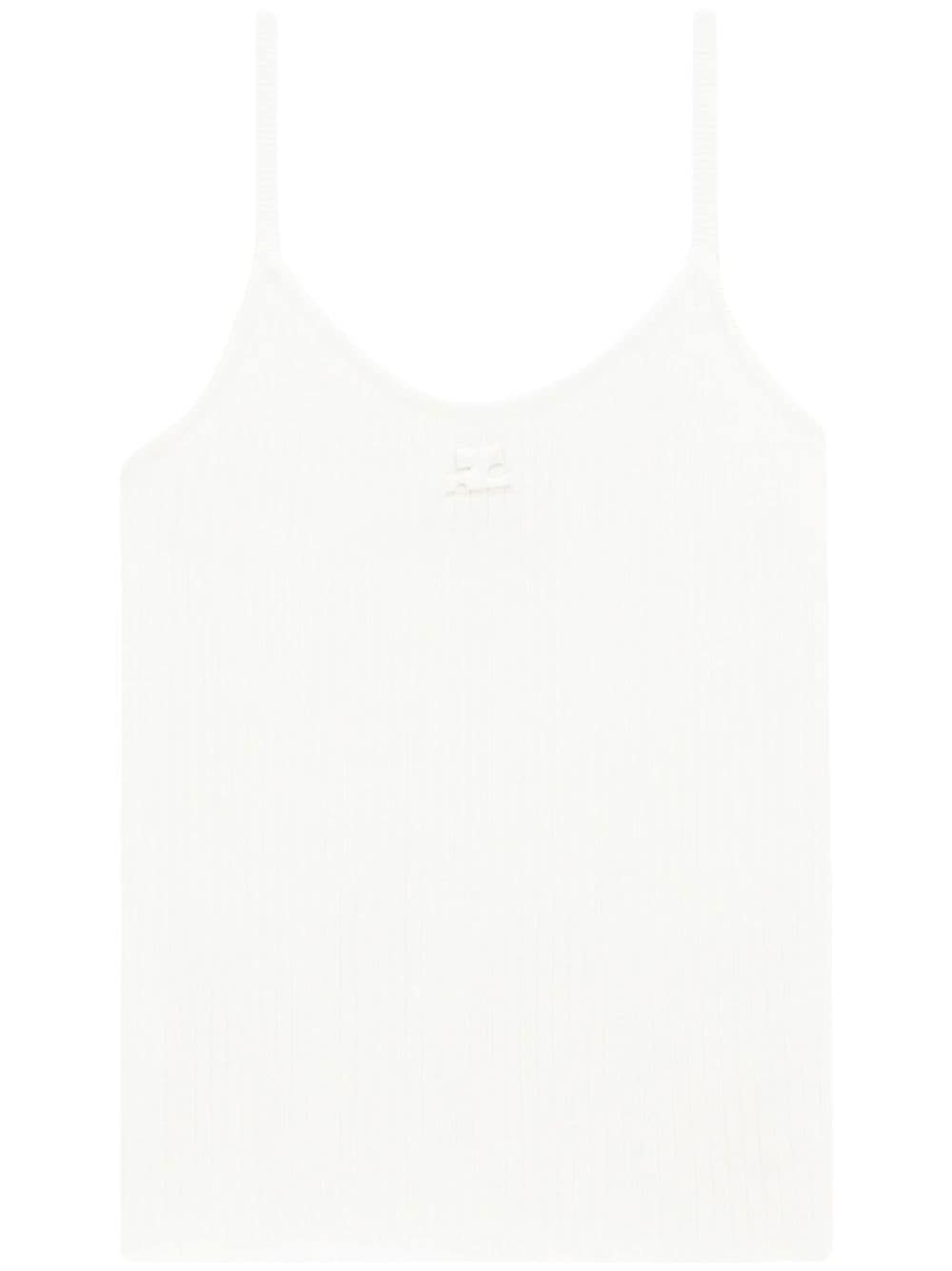 COURREGÈS Ribbed Knit Tank Top