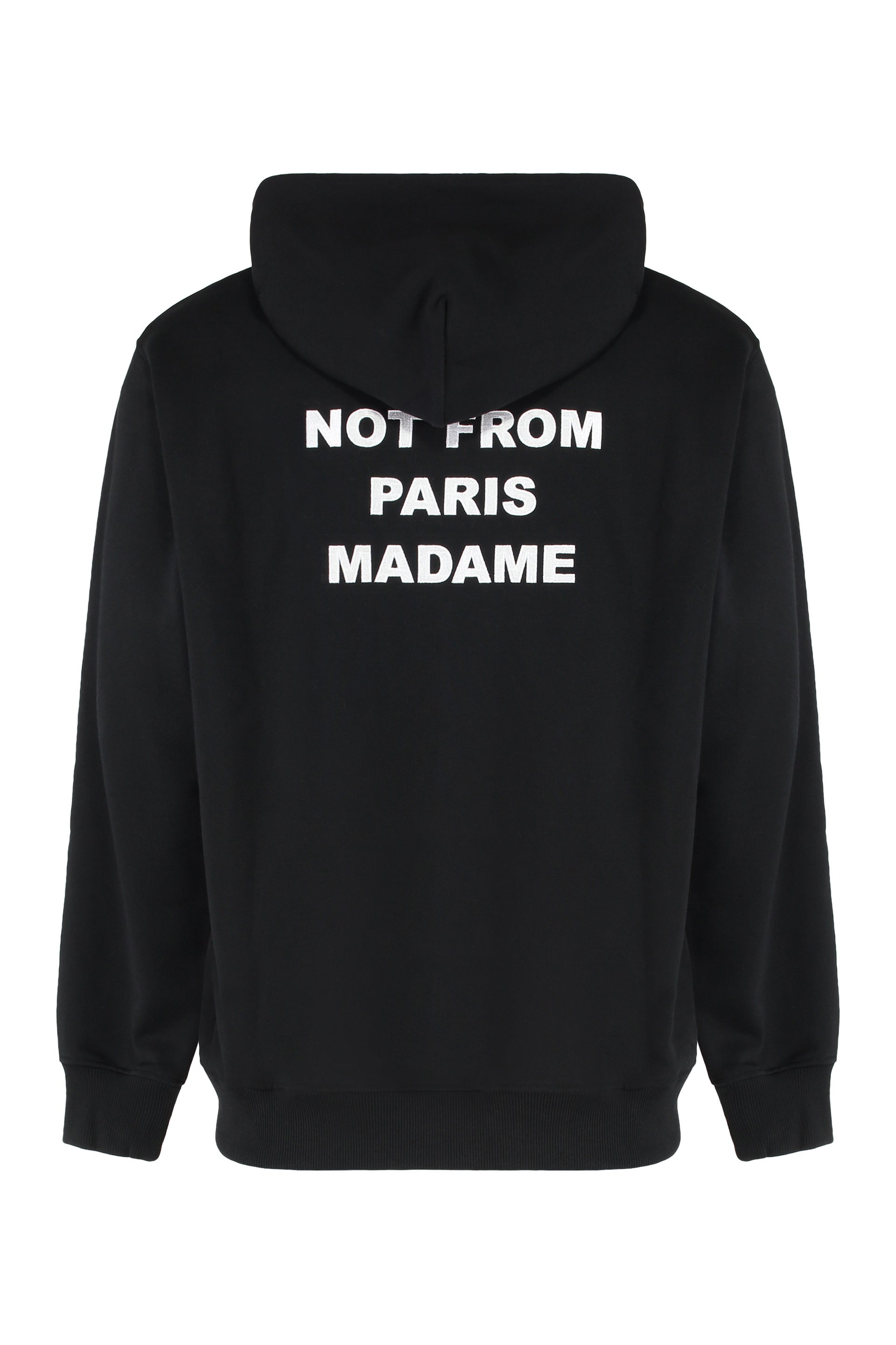 DRÔLE DE MONSIEUR Slogan Hoodie with Drawstring - Regular Fit