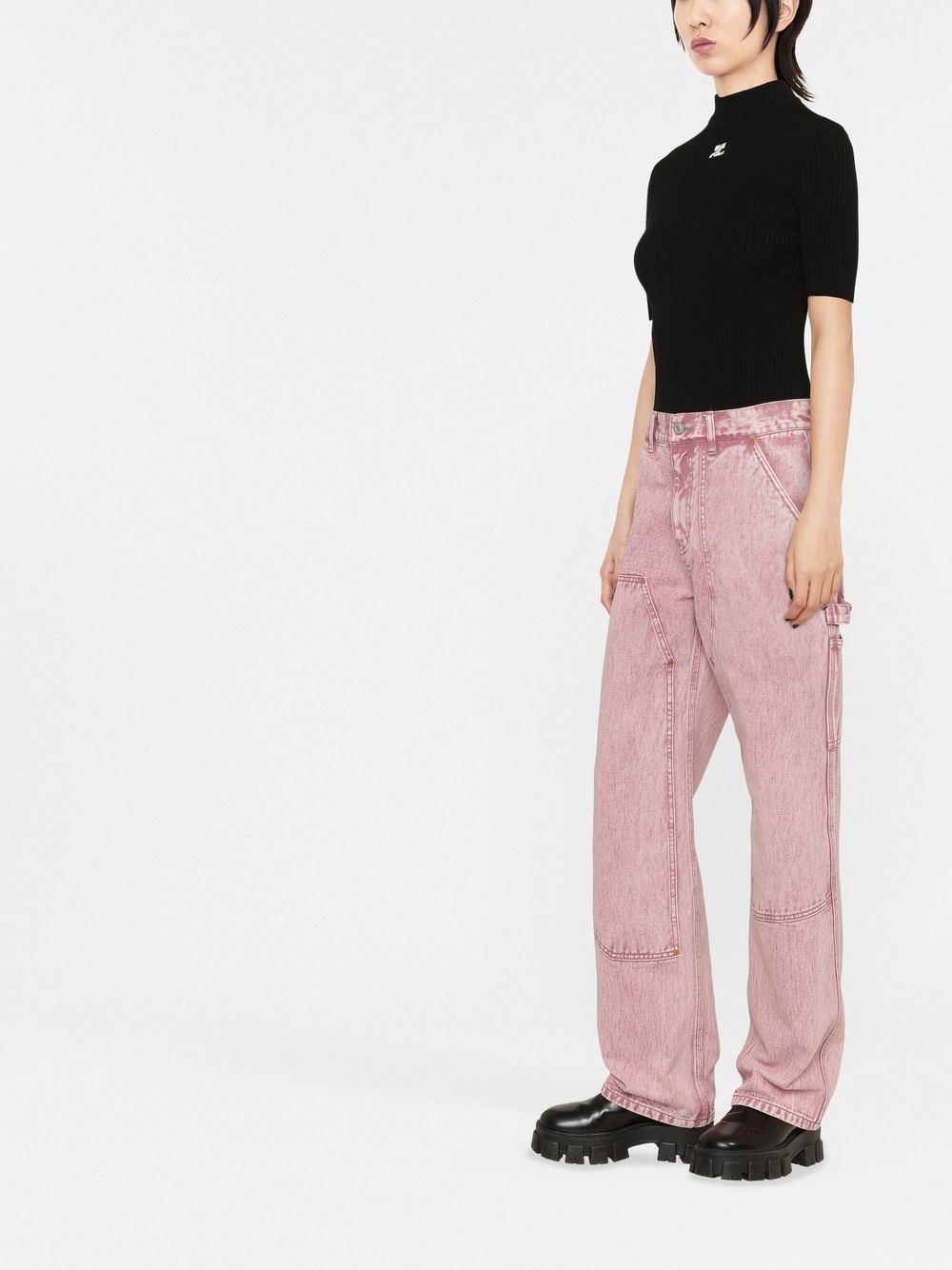 COURREGÈS Logo Knit Top for Women - Fall/Winter 2025