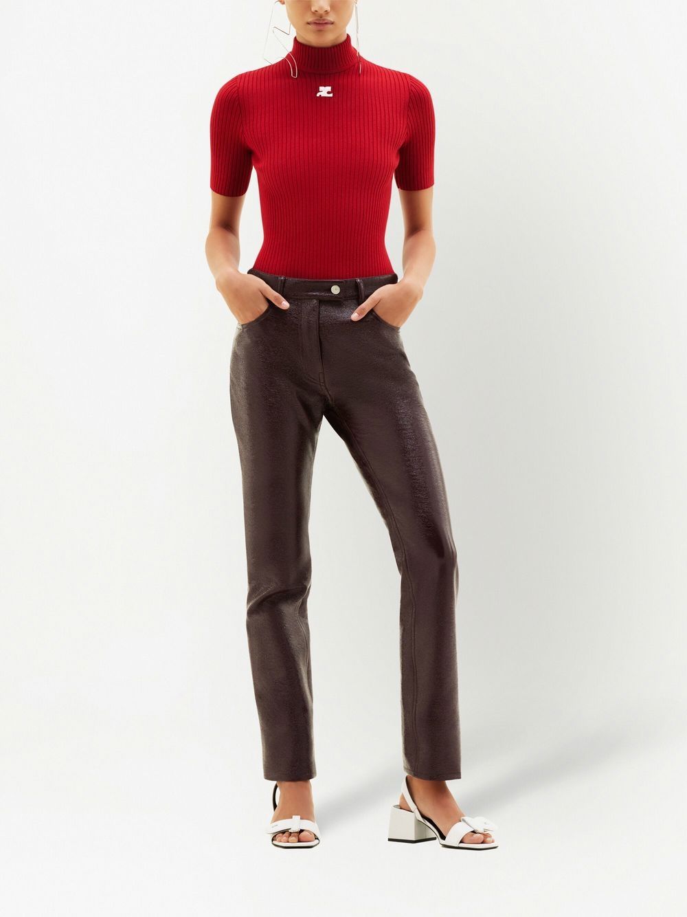 COURREGÈS Slim Fit Knit T-Shirt XS