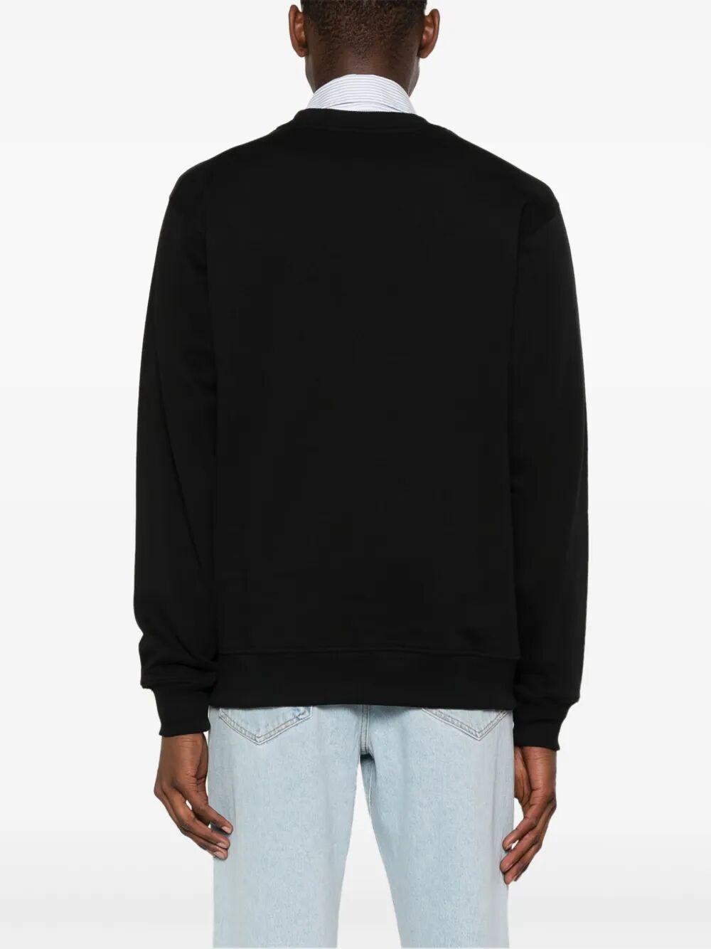 DRÔLE DE MONSIEUR Classic Slogan Round Neck Sweatshirt for Men