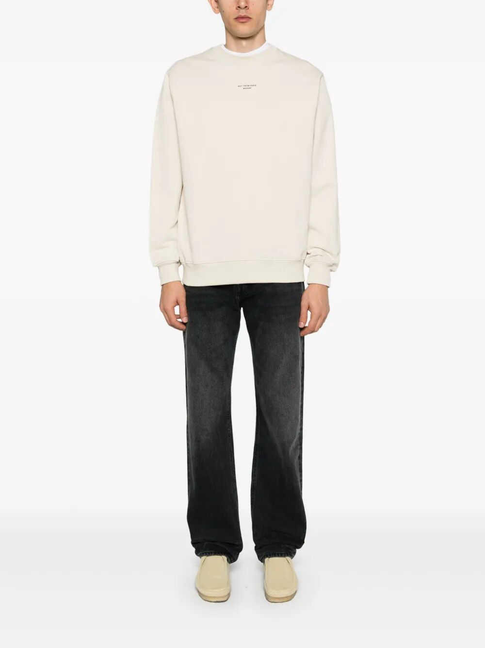 DRÔLE DE MONSIEUR Classic Round Neck Sweatshirt for Men