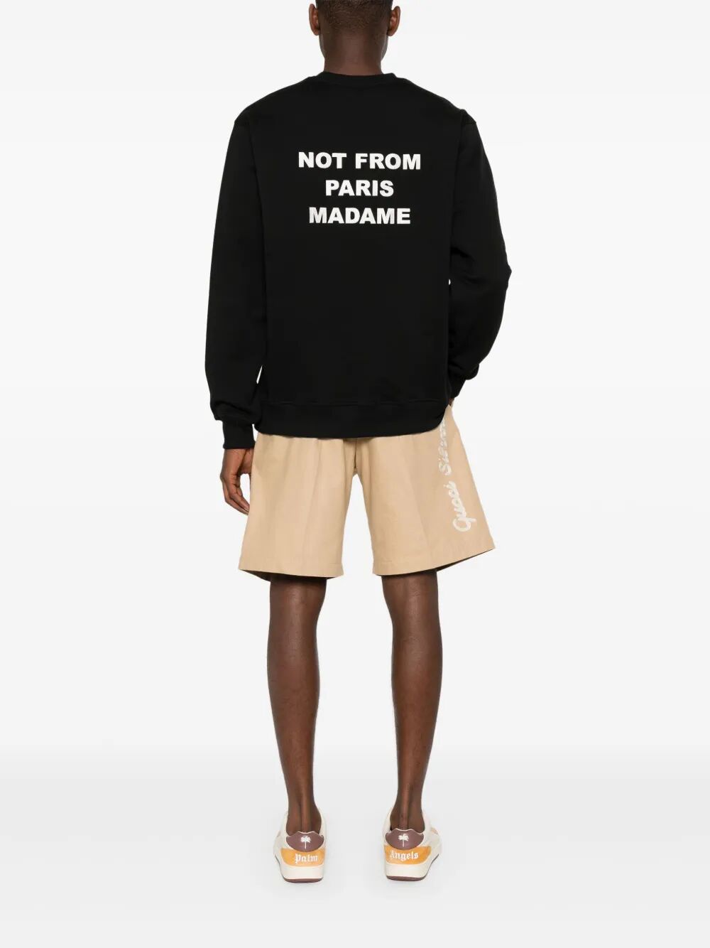 DRÔLE DE MONSIEUR Round Neck Slogan Sweatshirt for Men - FW25